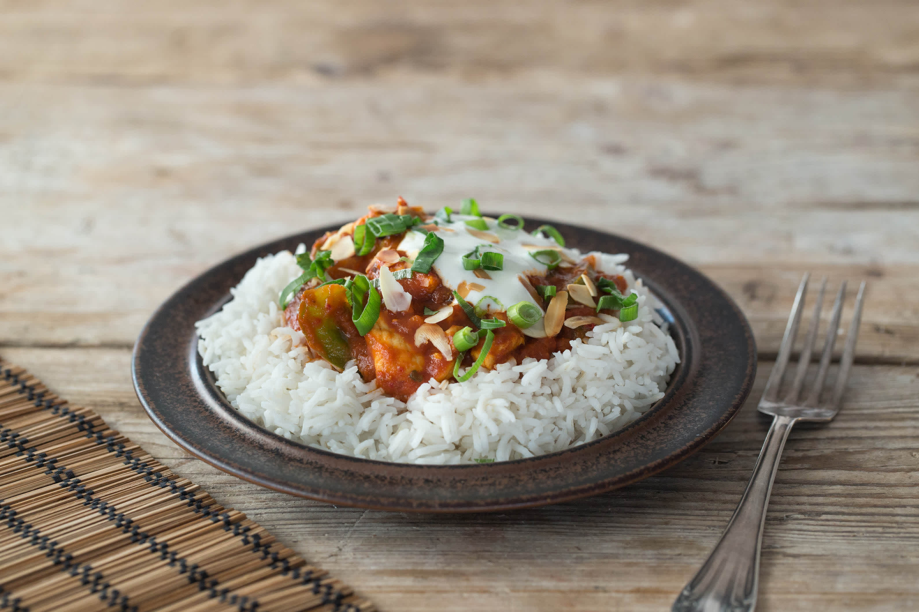 Puten-Curry mit grüner Paprika