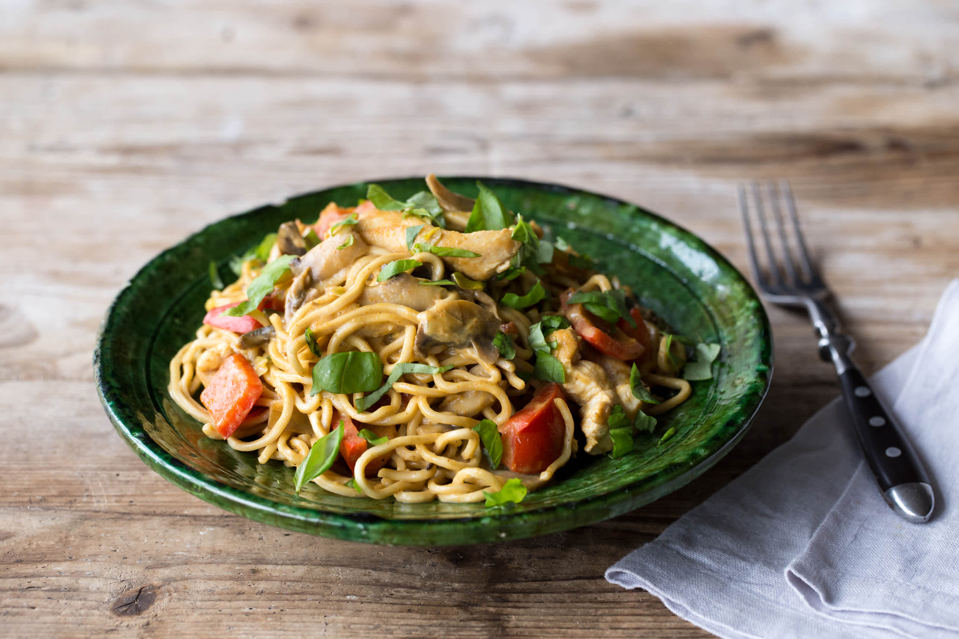 Thai Nudel Pfanne