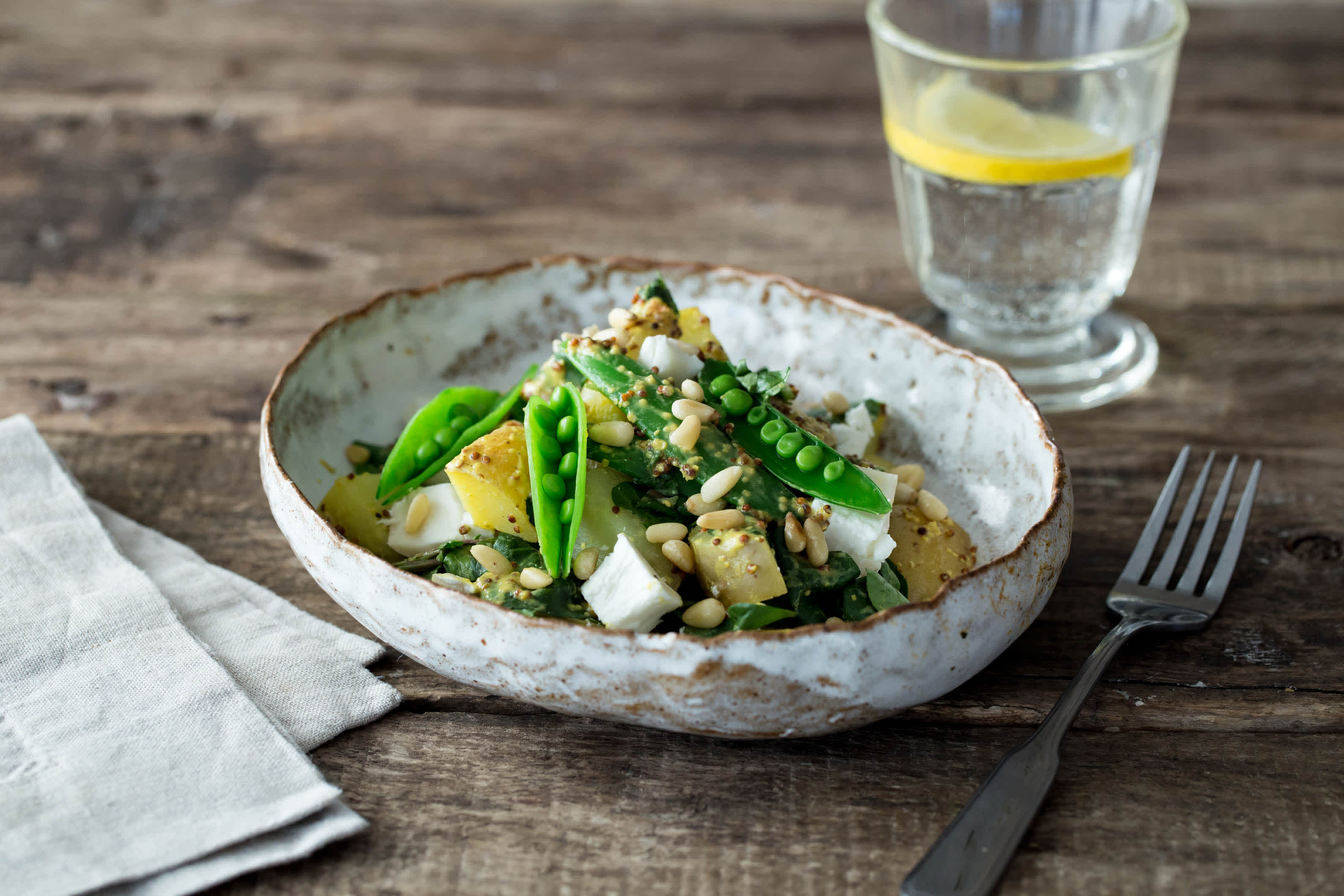 An Inventive Springtime Pea and Mint Salad