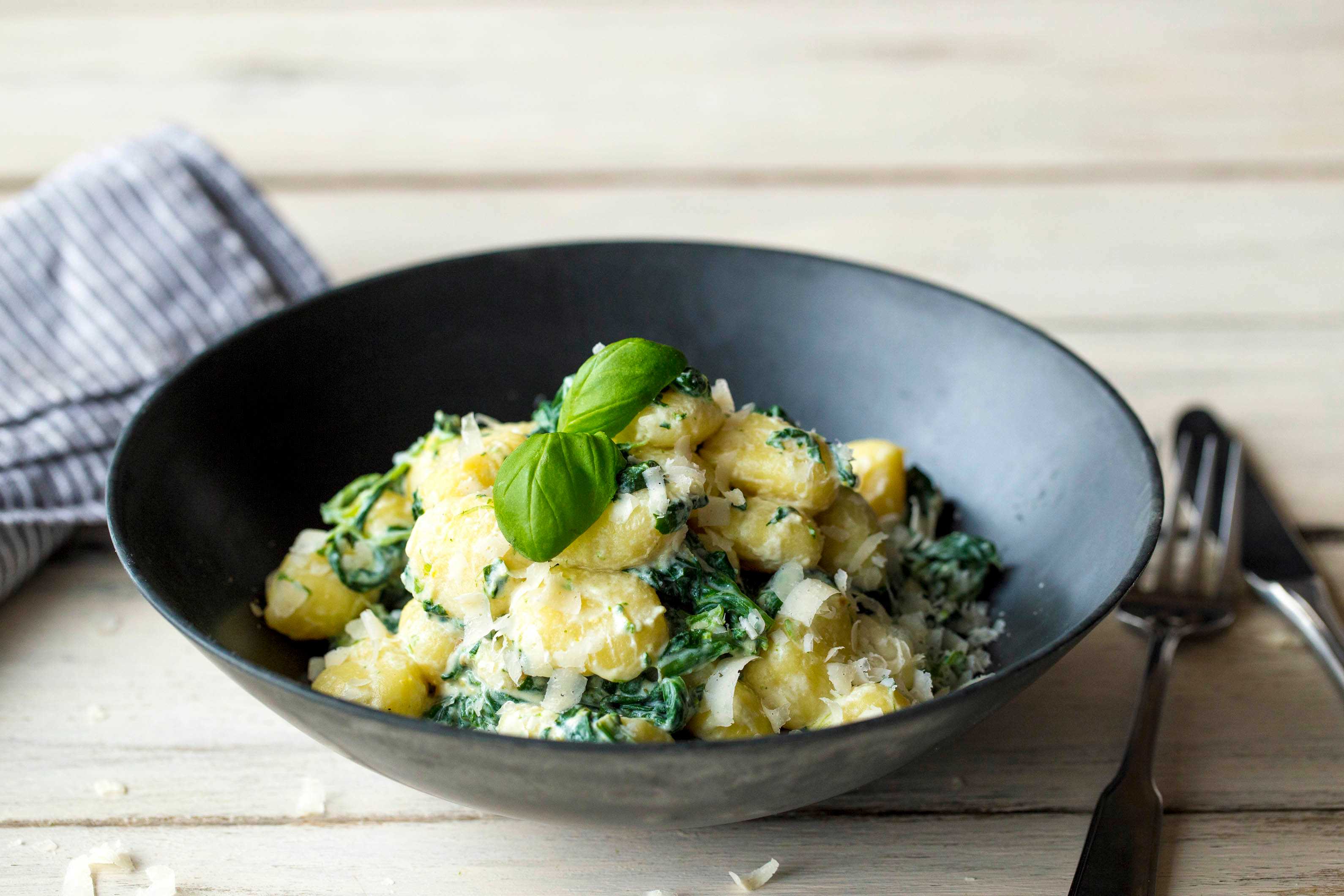 Mit Ricotta gefüllte Gnocchi