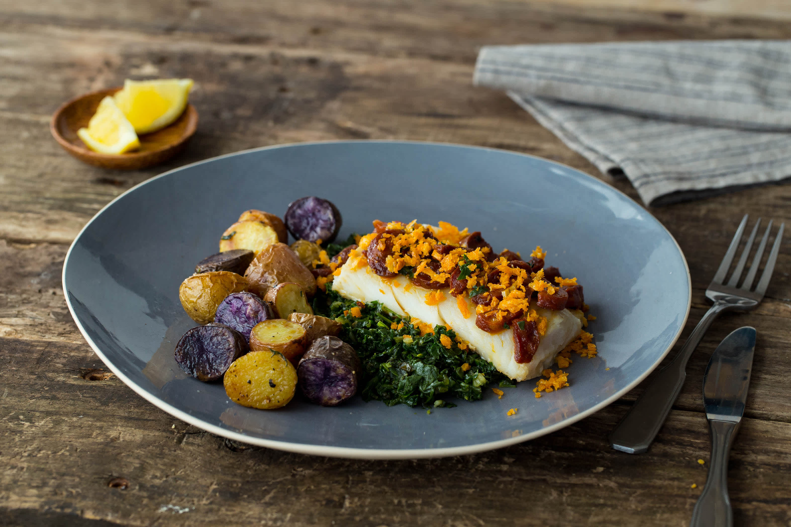 Spanish Cod & Chorizo