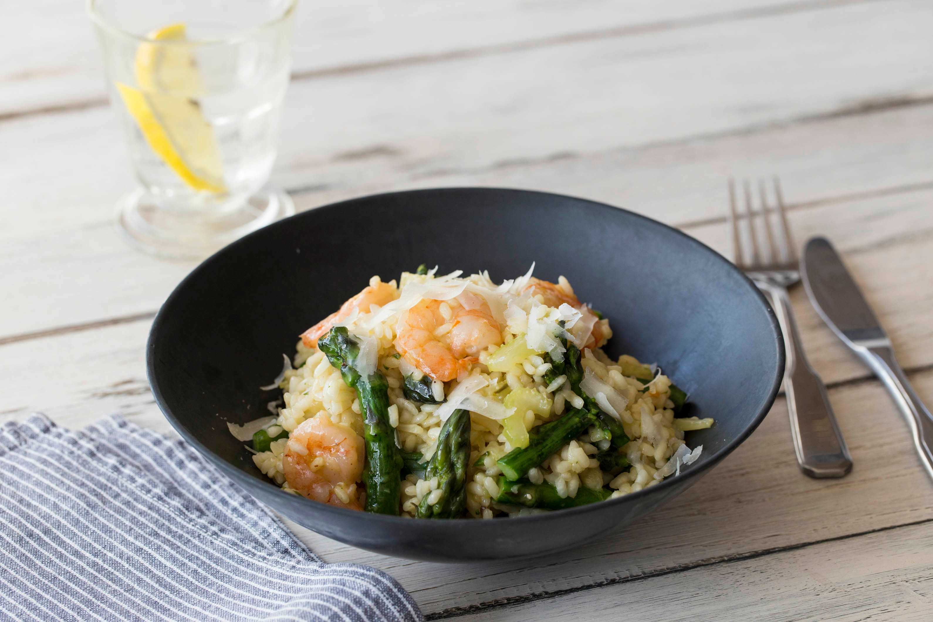 Prawn and Asparagus Risotto