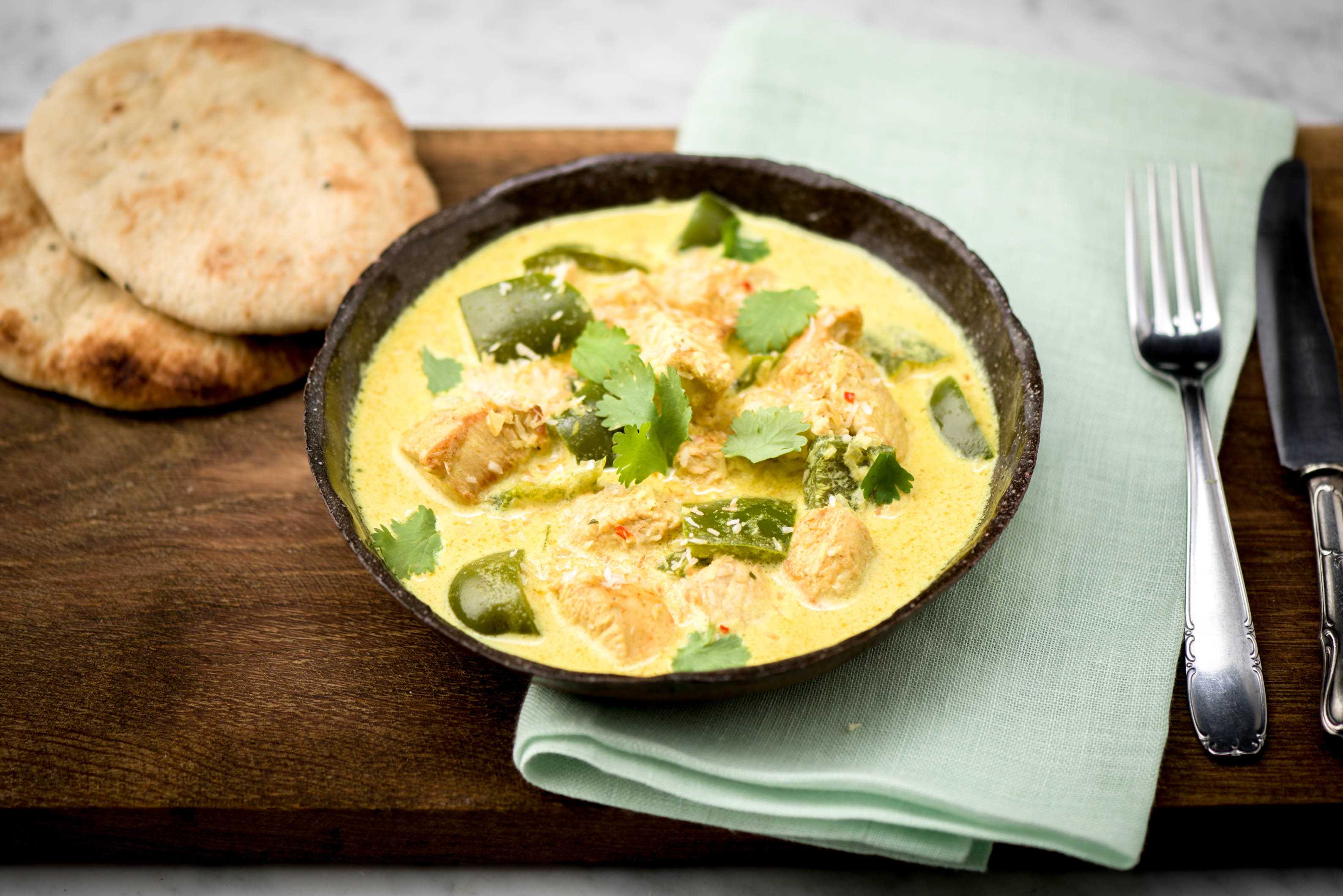 Indisches Puten-Curry in Kokossoße