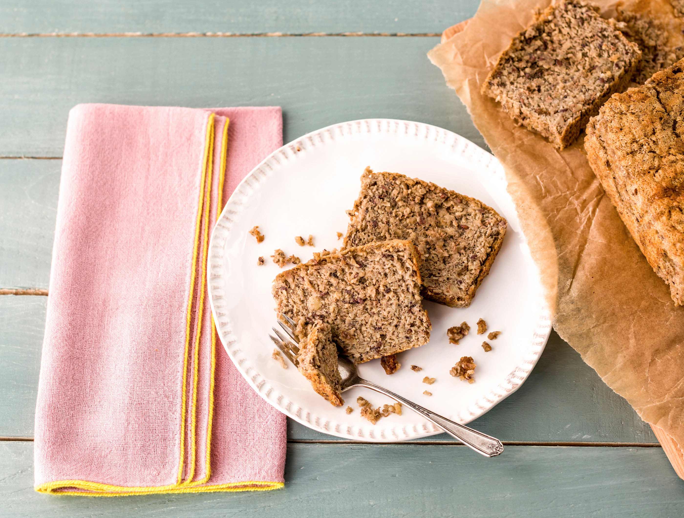 Ontbijtcake met banaan