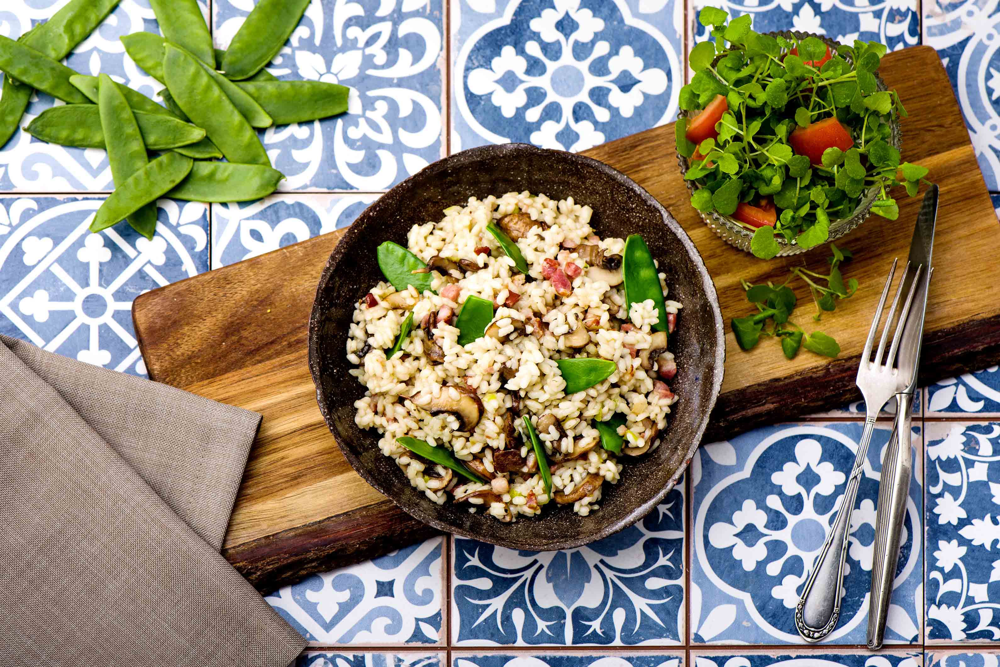 Mushroom and Pancetta Risotto