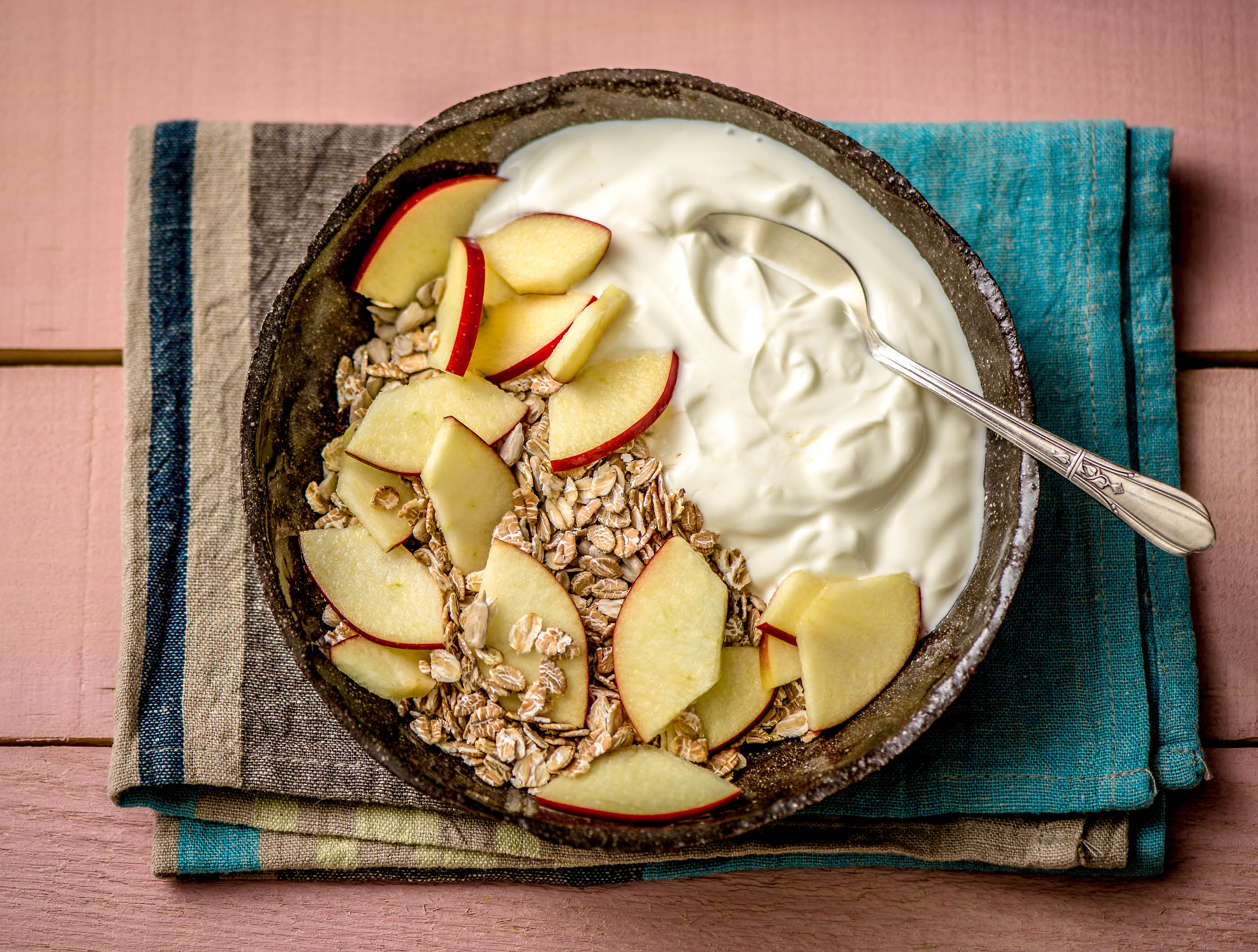 Honey crunch appel met granola