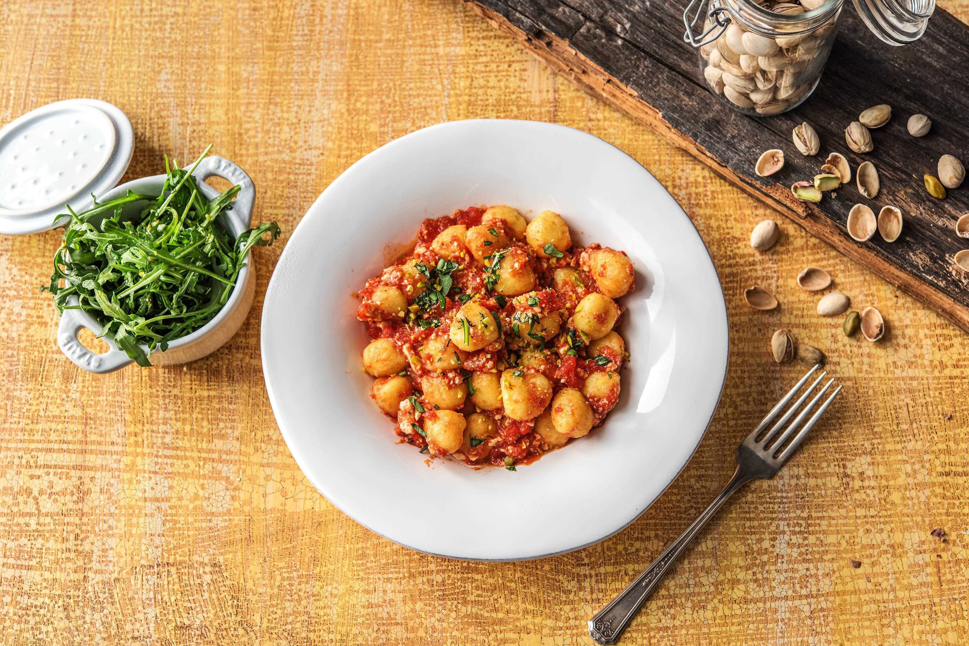 Gnocchi mit Ricotta-Tomaten-Soße