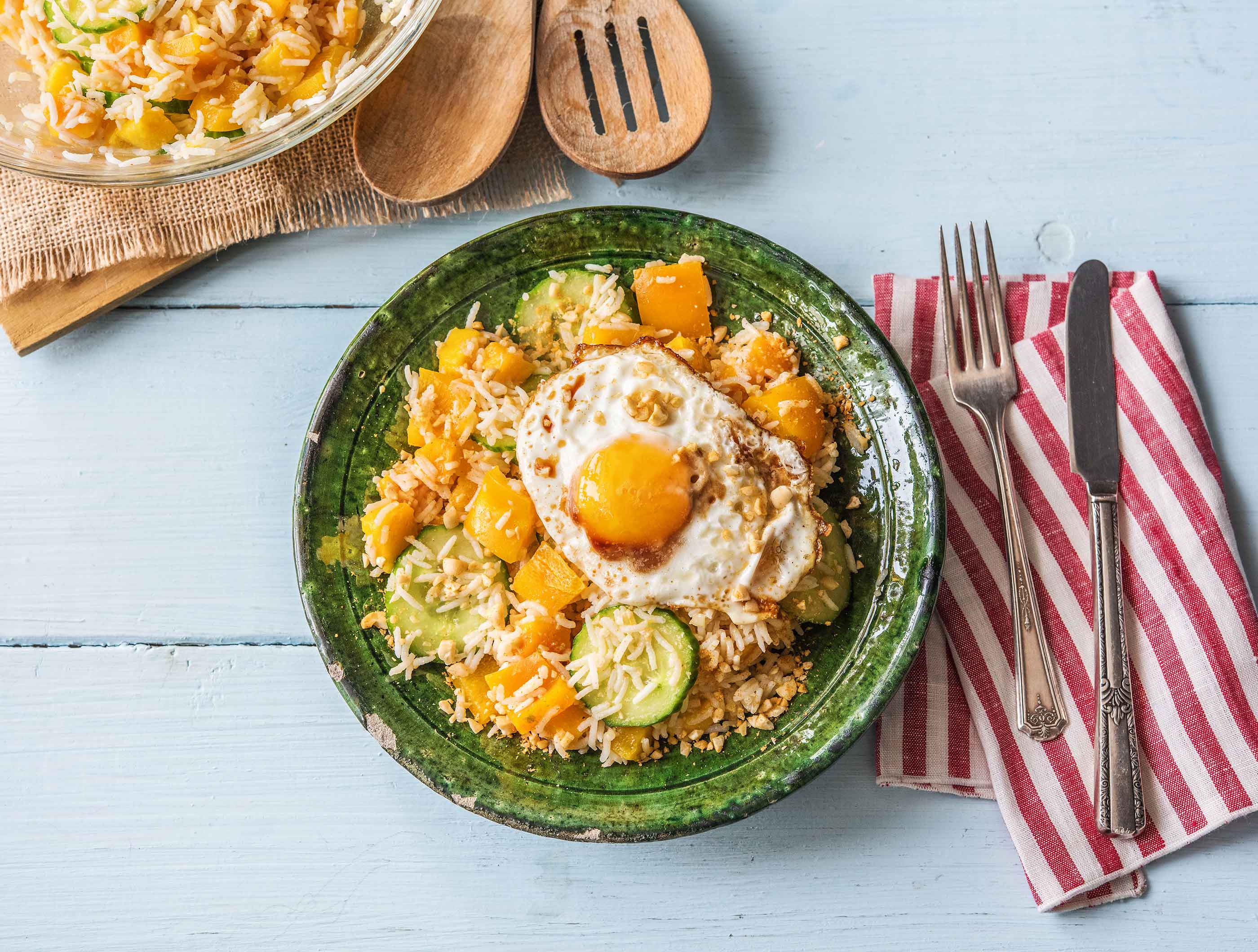 Salade de riz orientale au poivron