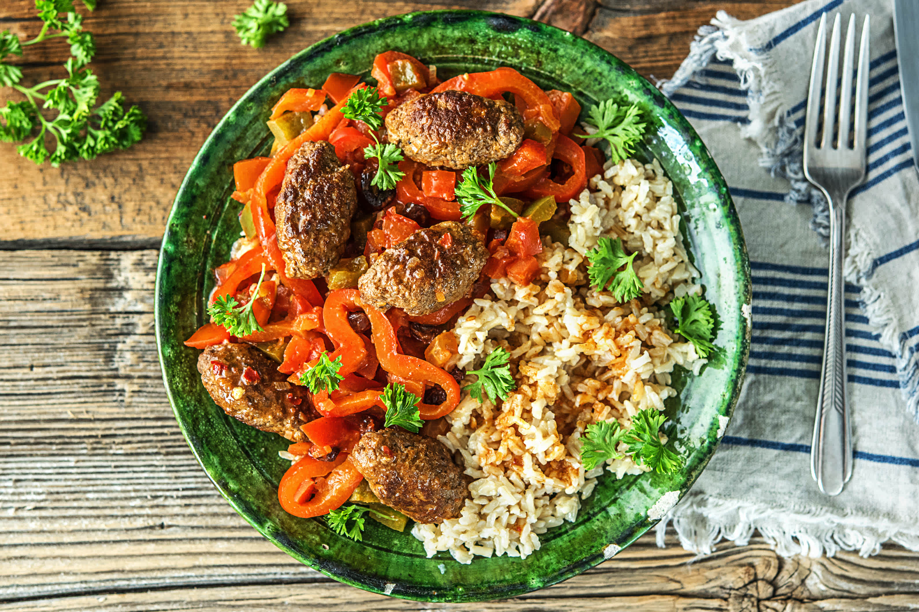 Keftas épicées dans leur sauce sucrée et piquante