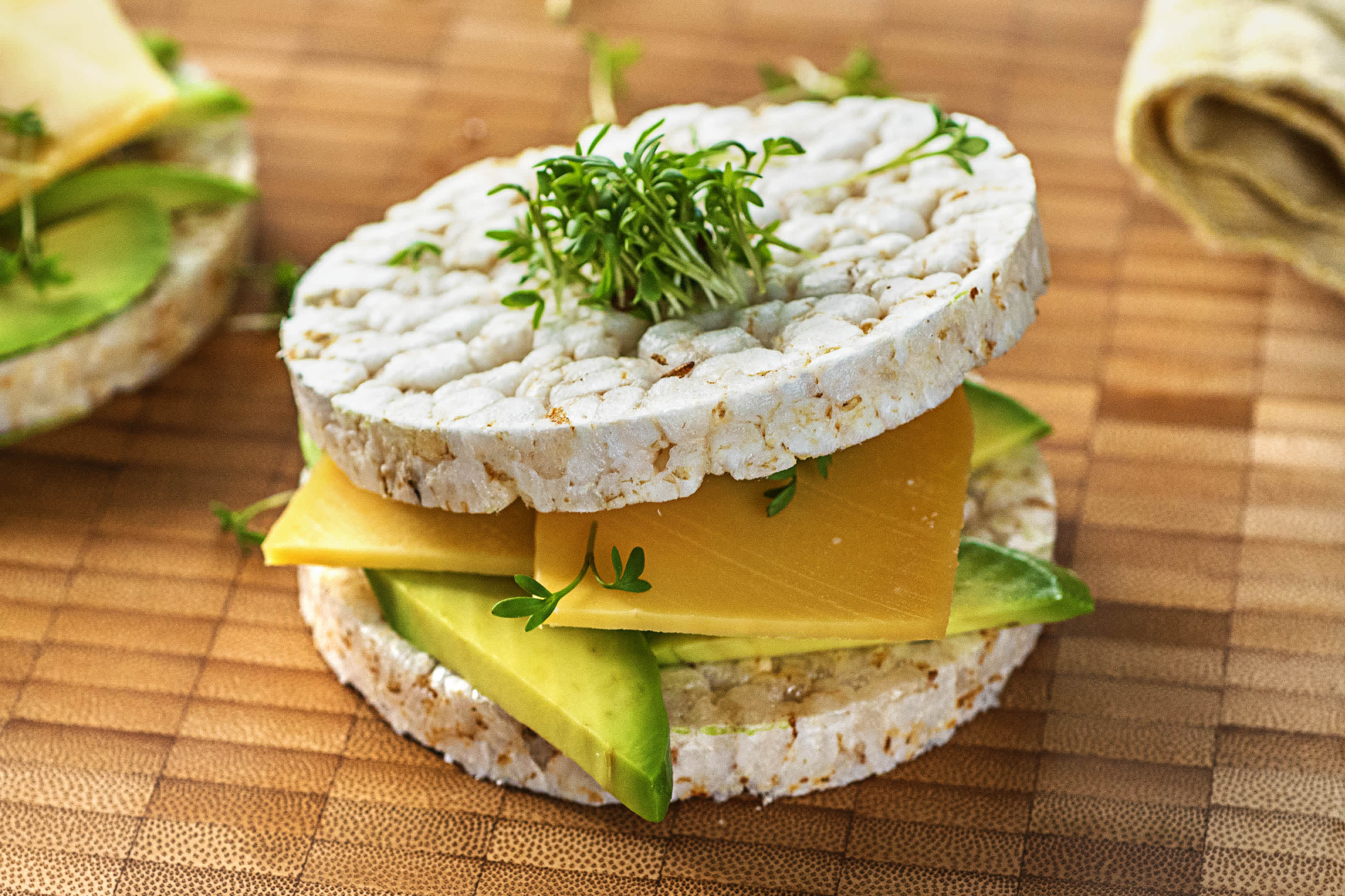 Speltwafel-sandwich