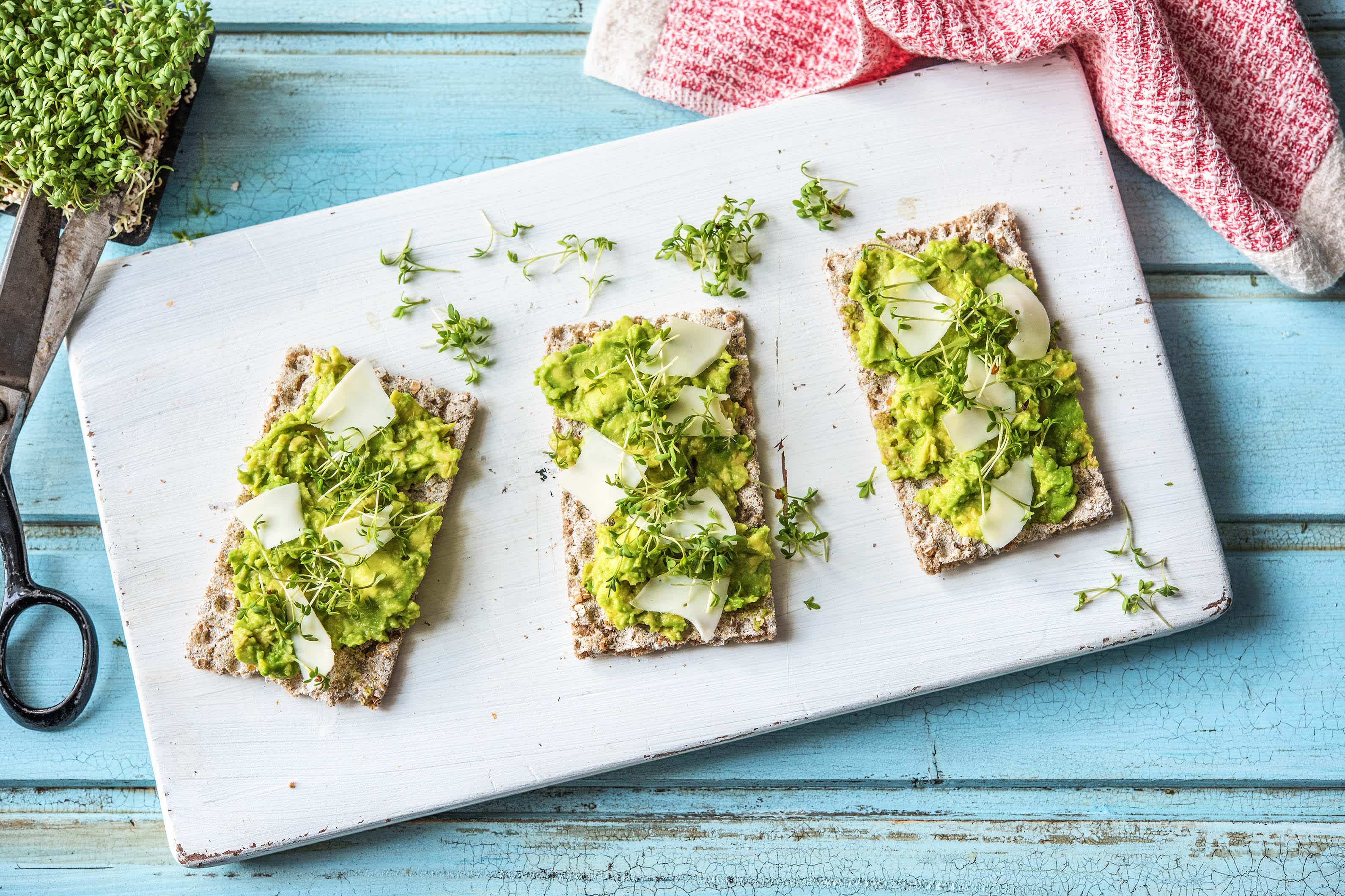Rustieke crackers met geitenkaas