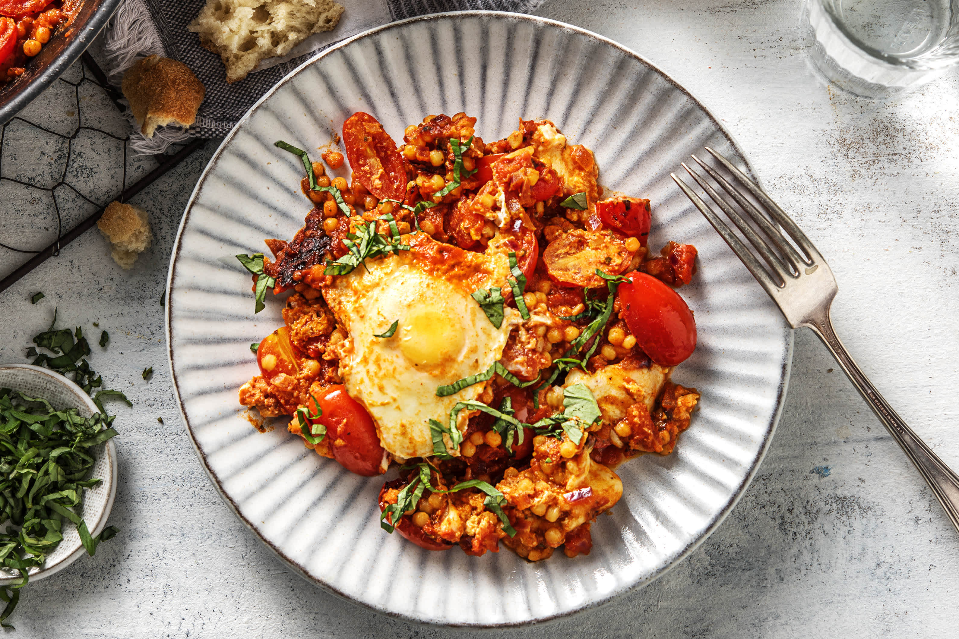 Shakshuka met buffelmozzarella