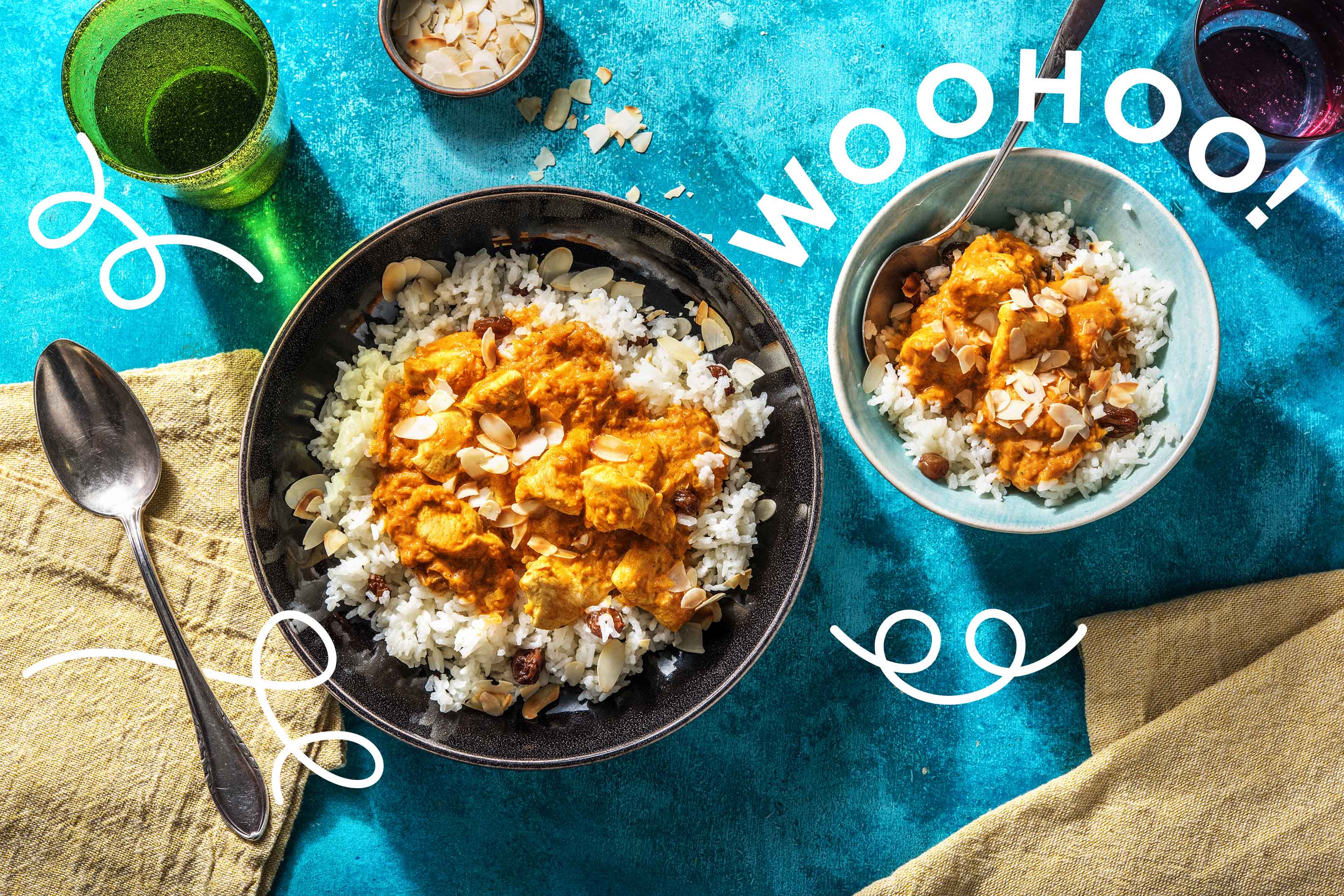 Mildes Hähnchen-Korma-Curry