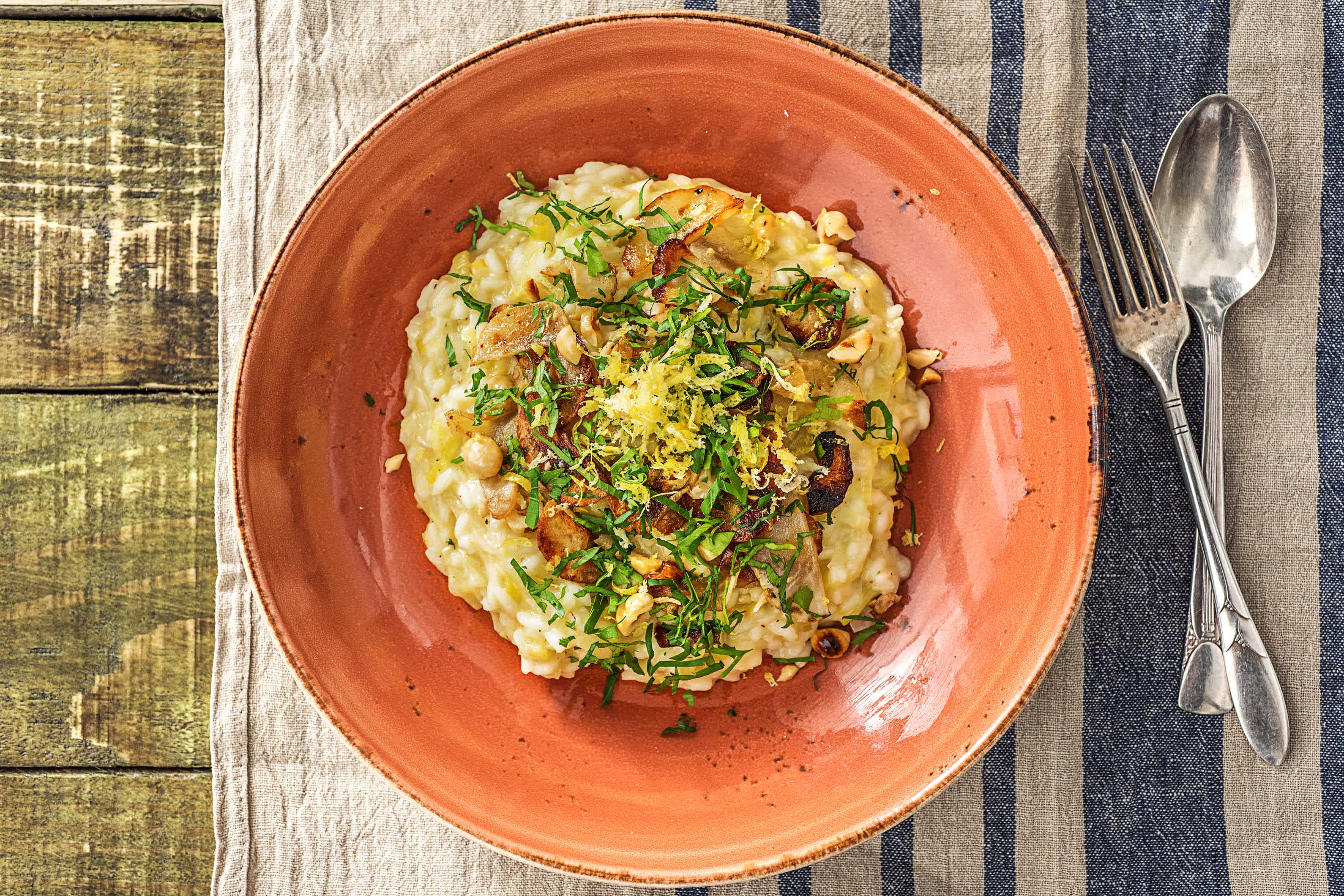 Risotto d’hiver aux topinambours