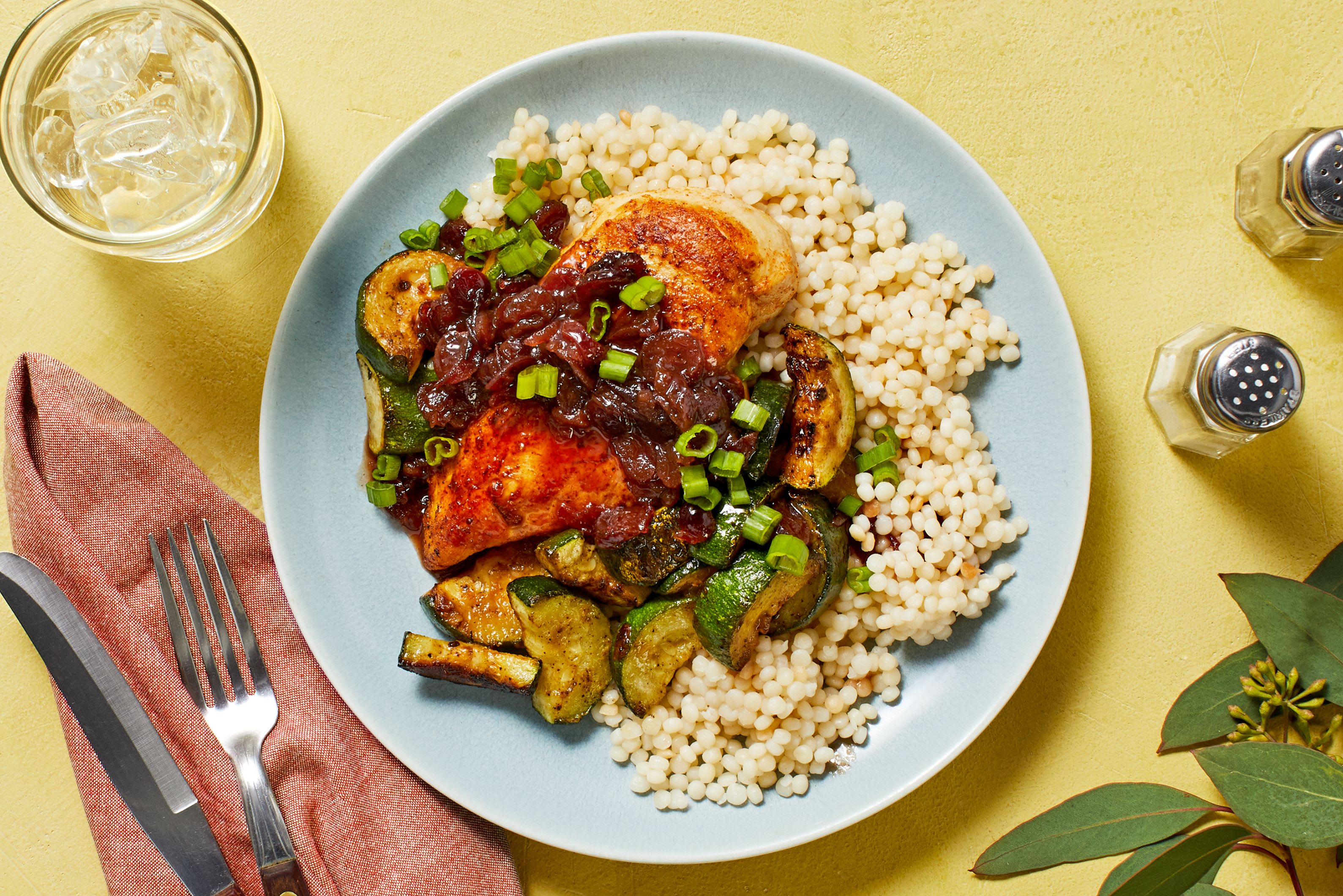 Chicken and Cranberry Currant Pan Sauce