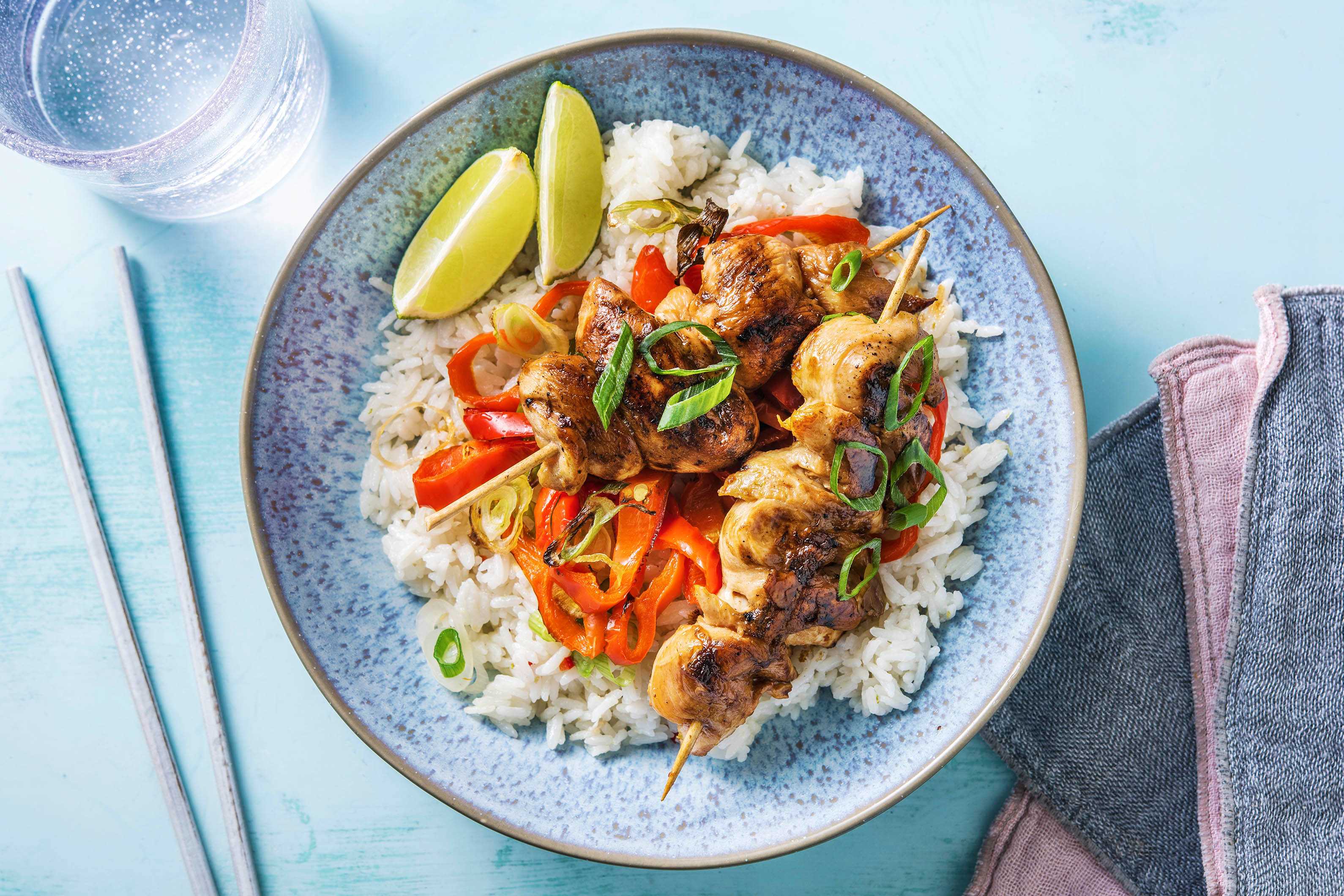 Asiatische Pouletspiessli