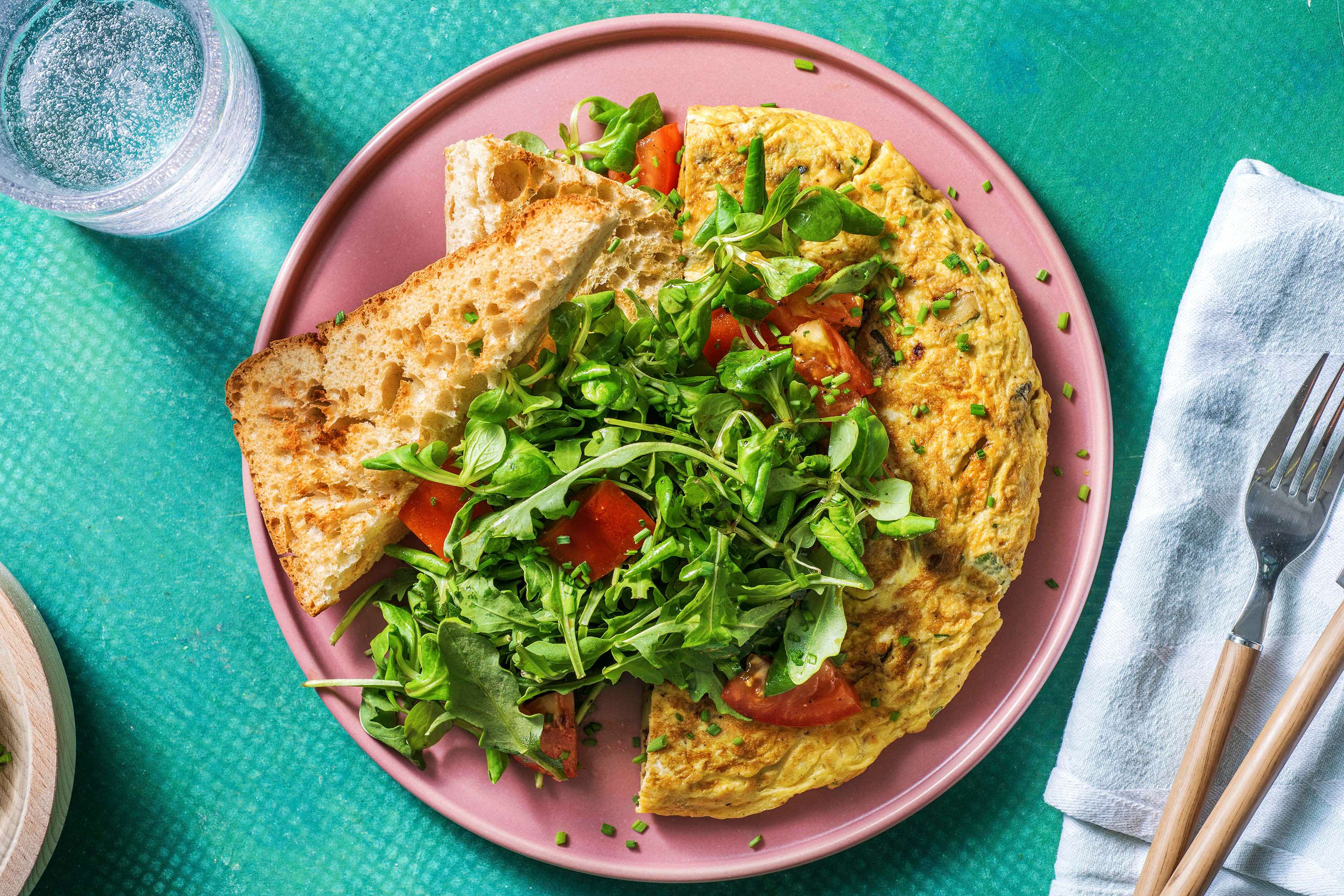 Omelette paysanne aux légumes et pommes de terre