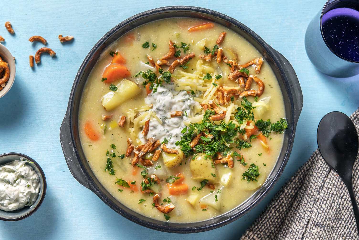Cremiger Kohlrabi-Kartoffel-Eintopf