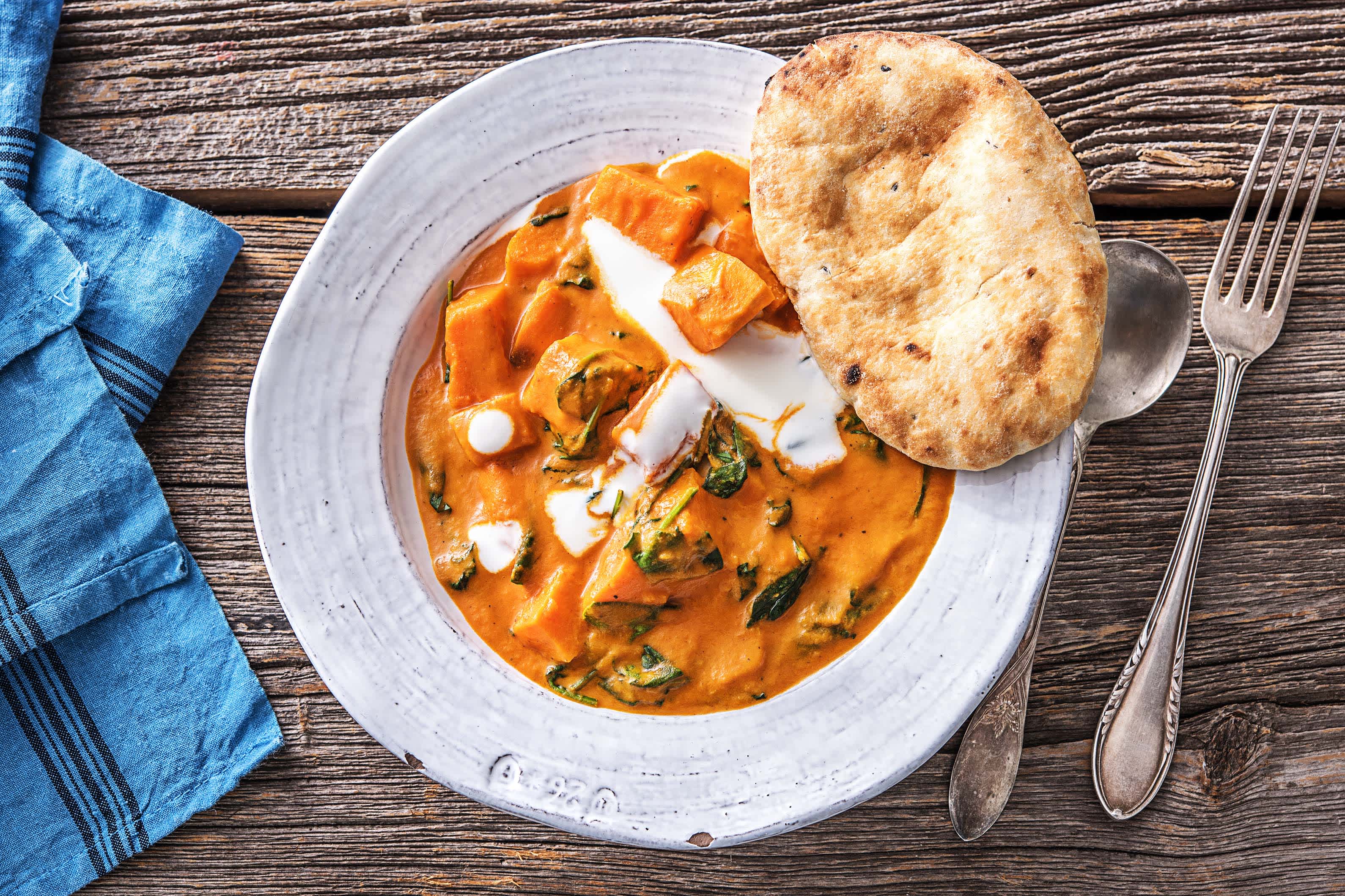Indisches Süsskartoffel-Tikka-Curry