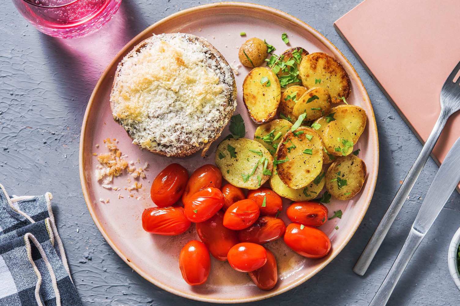 Gevulde portobello met gehakt