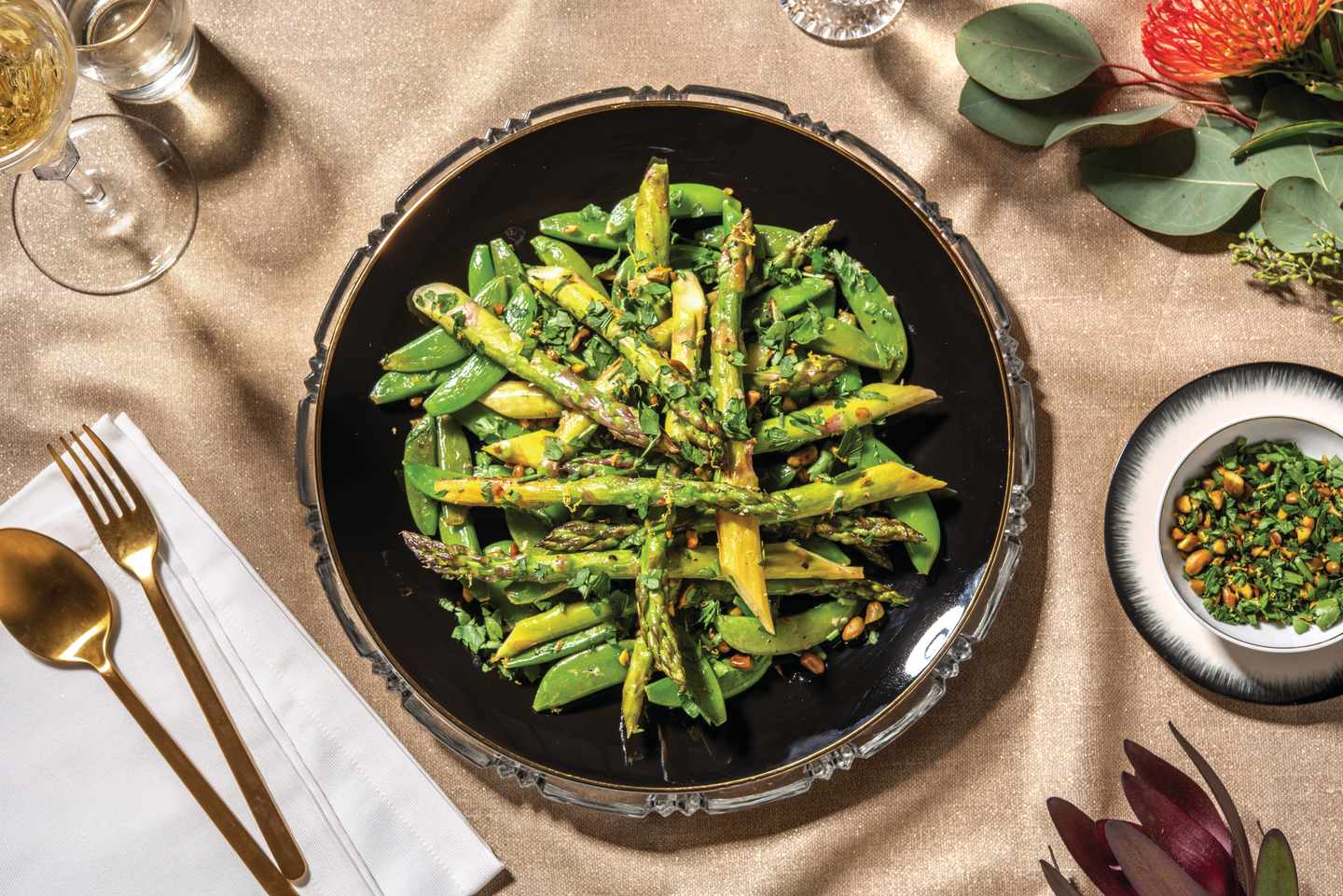 Sautéed Asparagus & Sugar Snap Peas