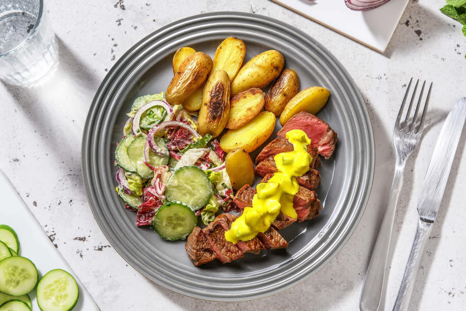 Rumsteak au piccallili