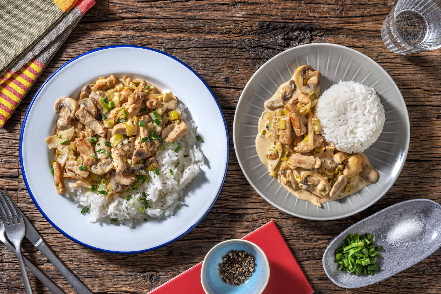 Varkenshaaspuntjes met mosterdroomsaus