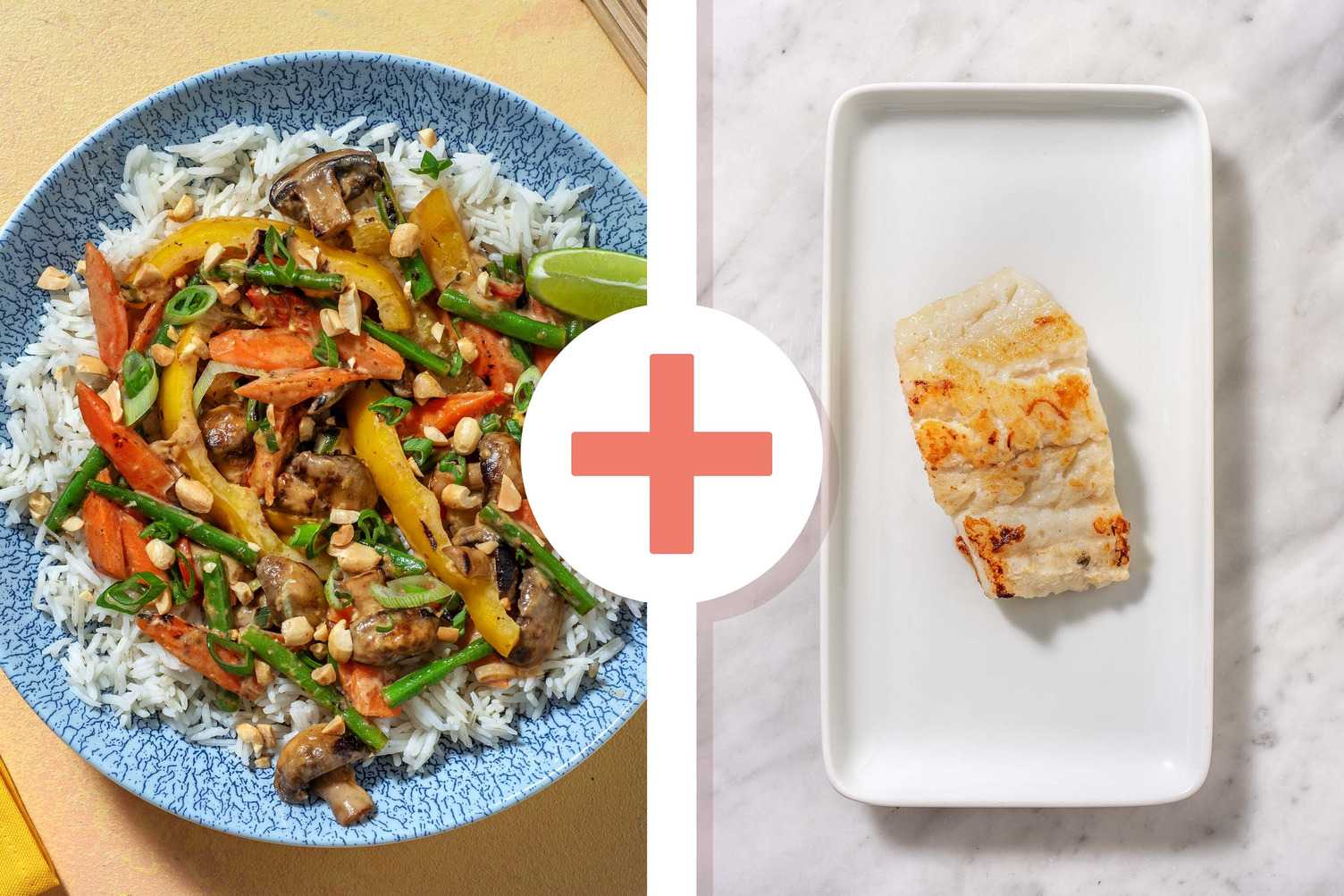 Stir Fry! Gebratenes Gemüse mit Schellfisch