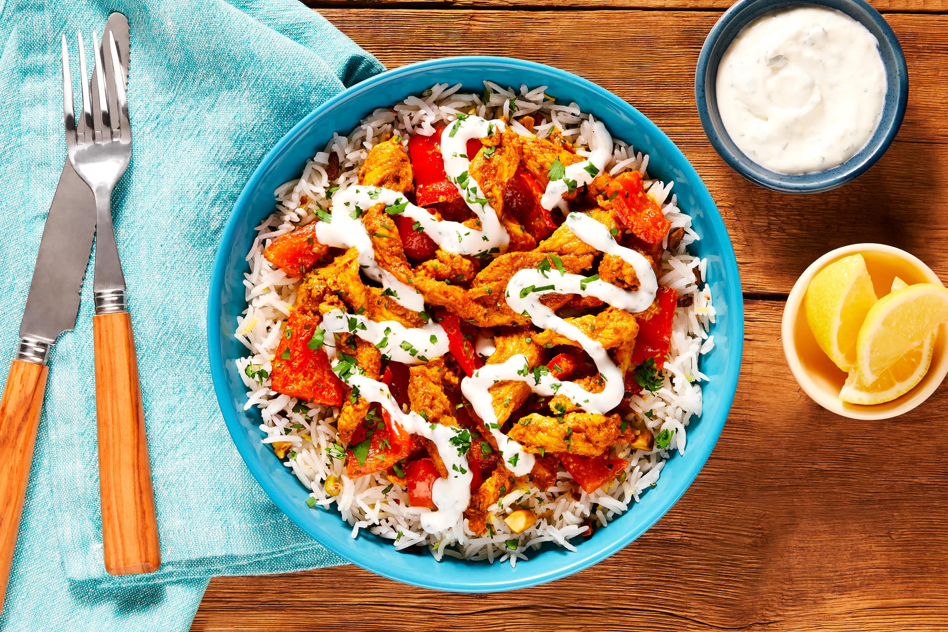 Street-Cart-Style Chicken Shawarma Bowls