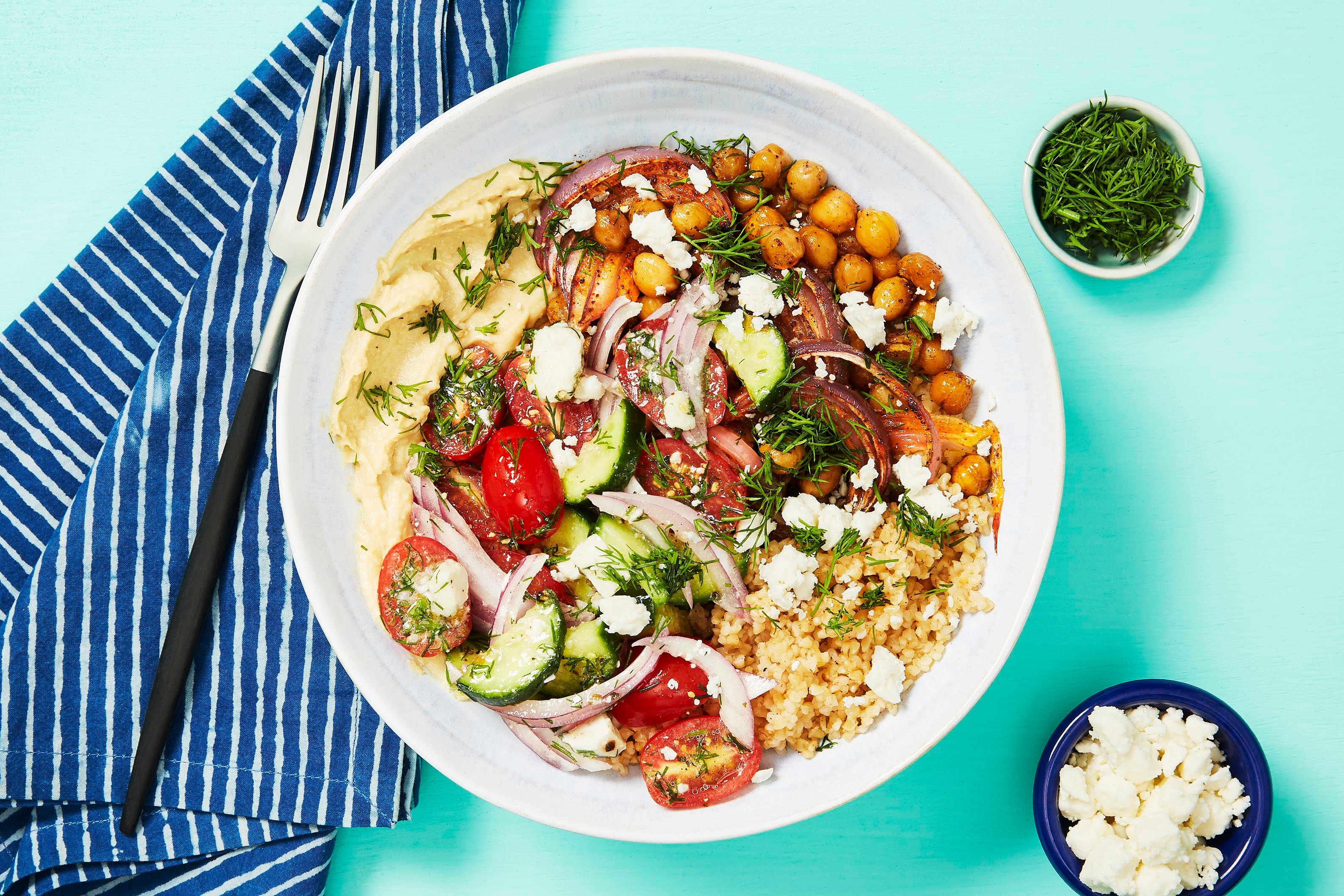 Greek Goddess Bulgur Bowls
