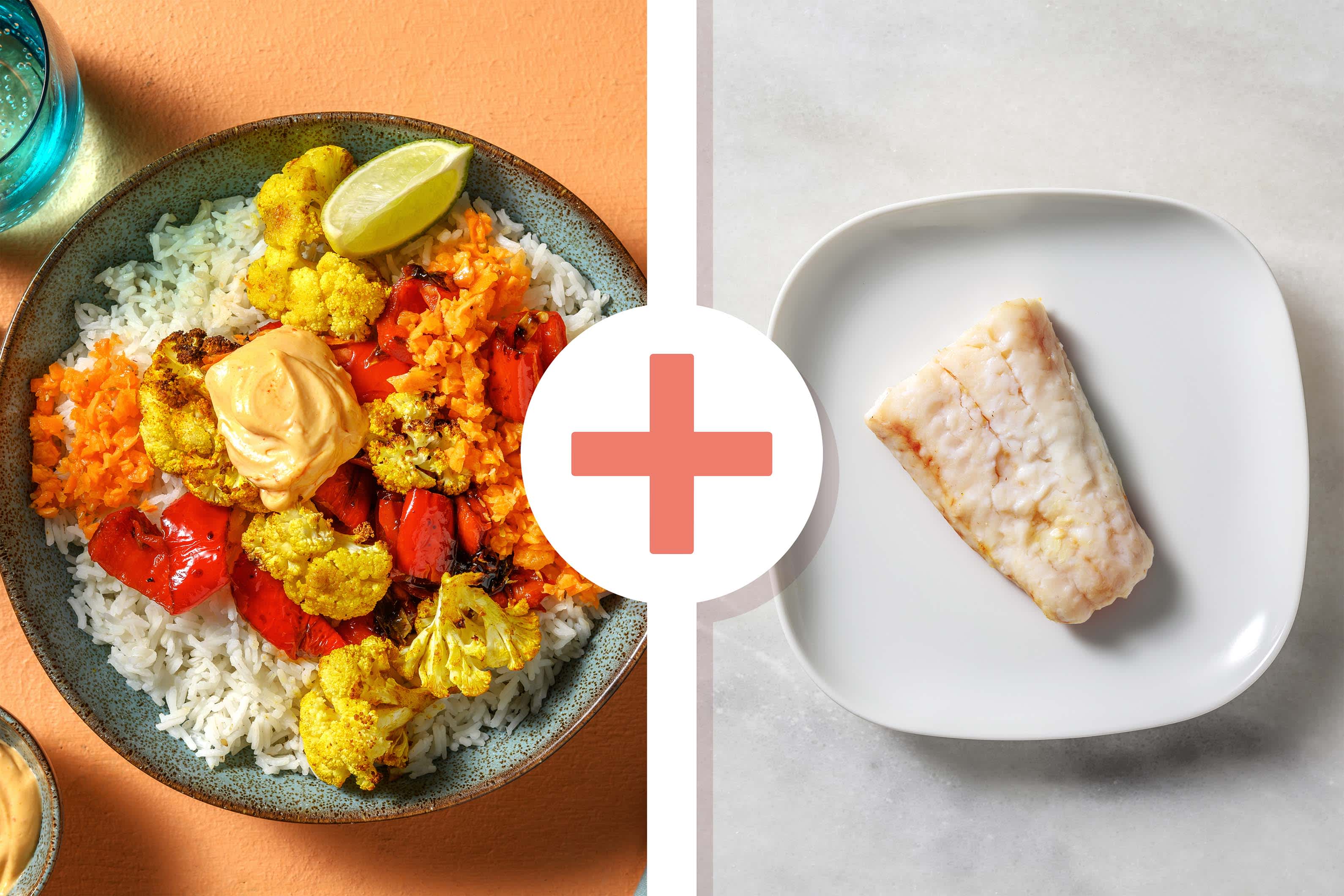 Asia-Bowl mit extra Schellfisch