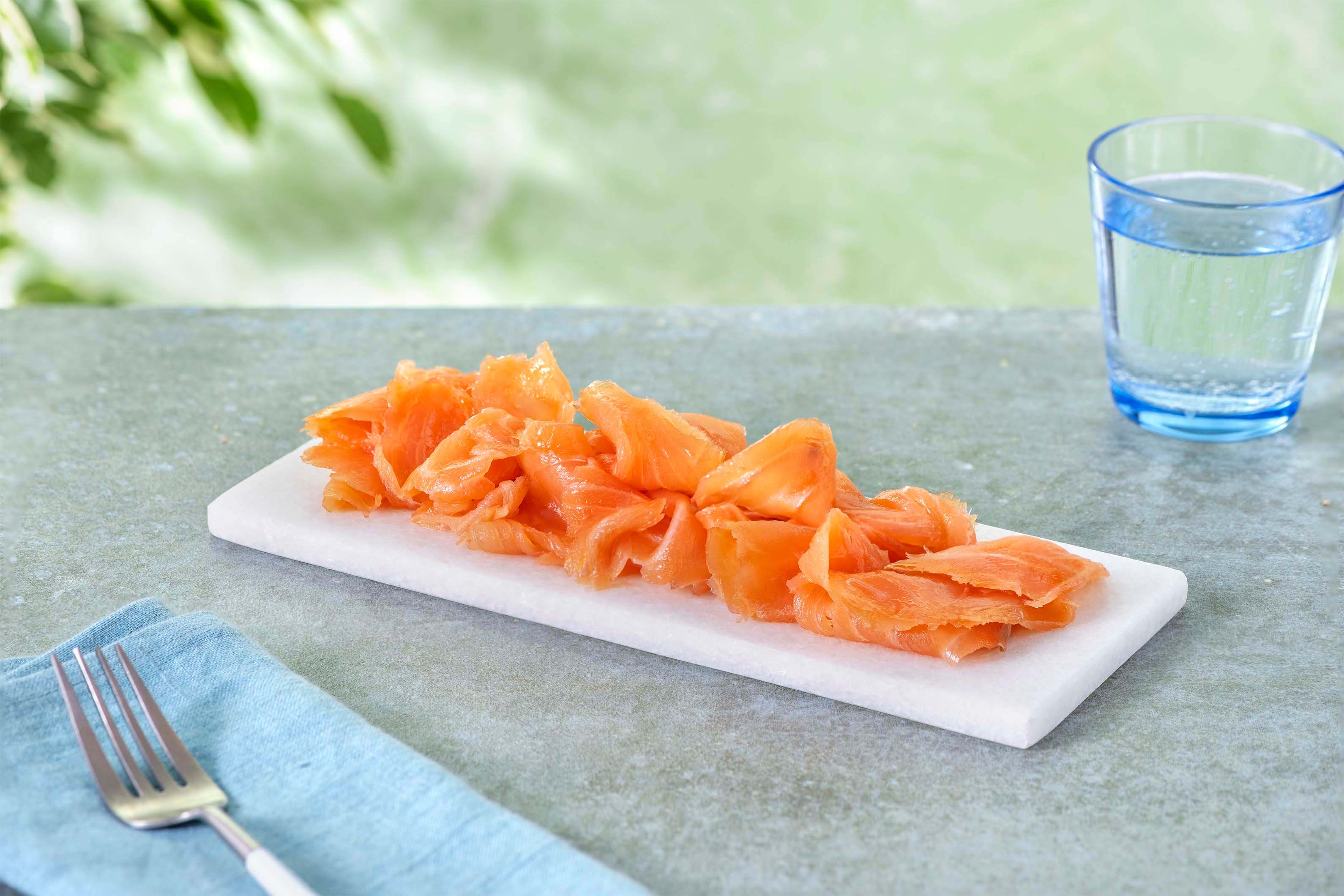 Koudgerookte zalm als extra