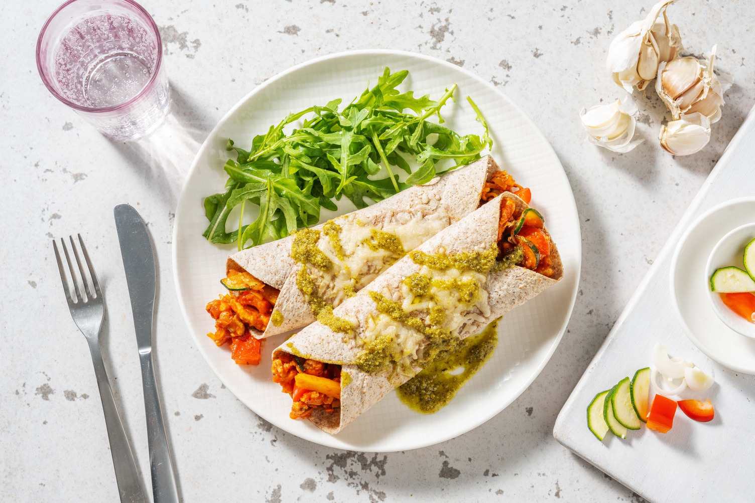 Enchilada's met Italiaans gekruid gehakt