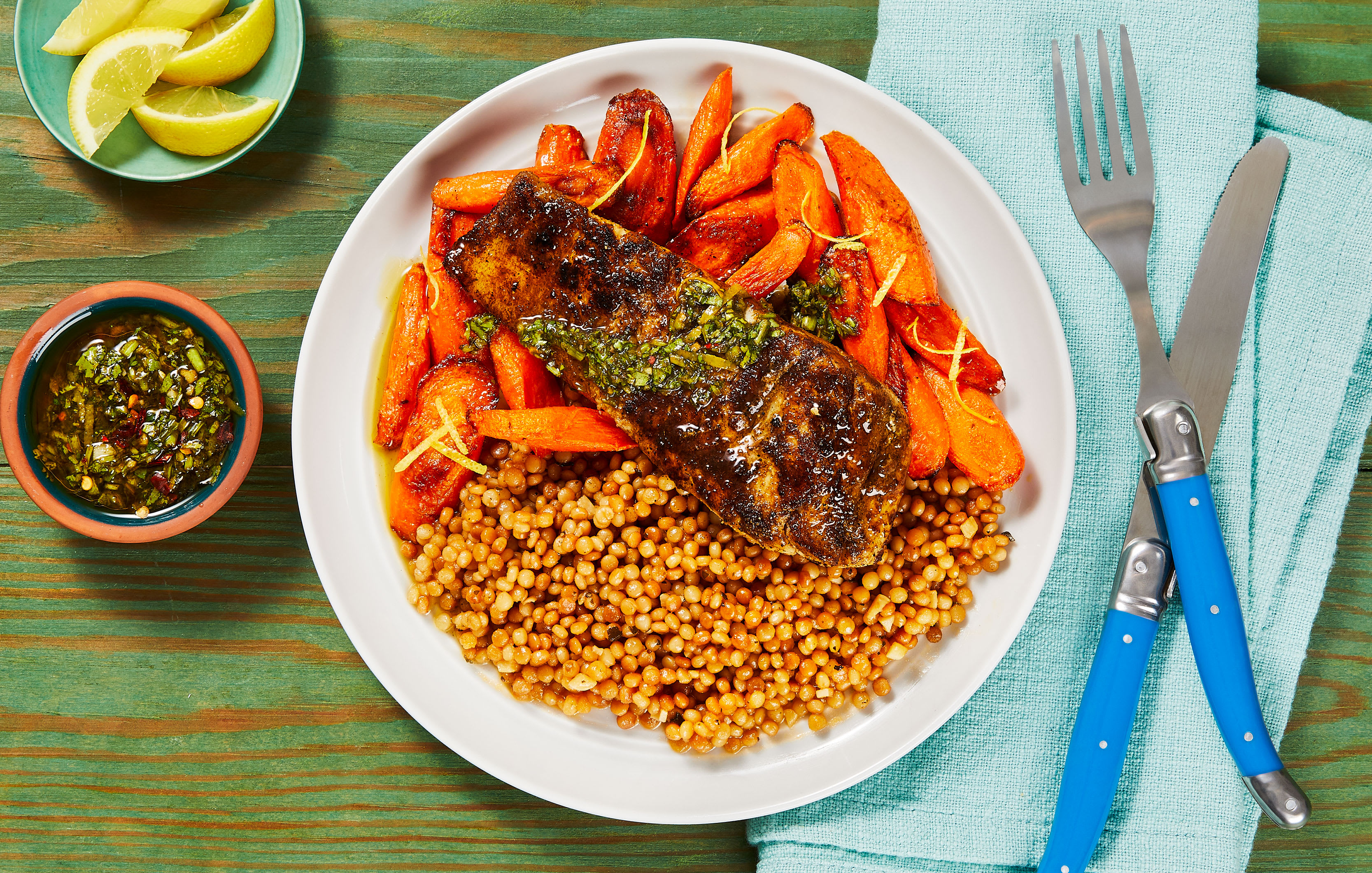 Barramundi with Zesty Cilantro Sauce