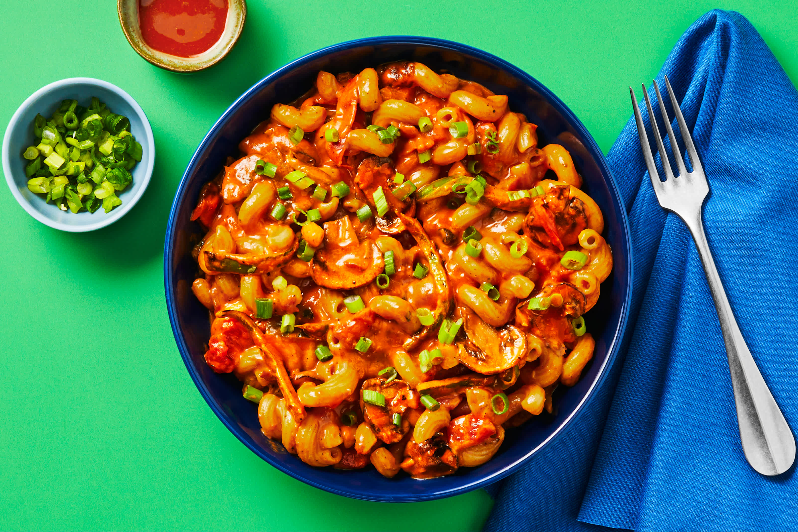 Cajun-Spiced Turkey & Mushroom Cavatappi