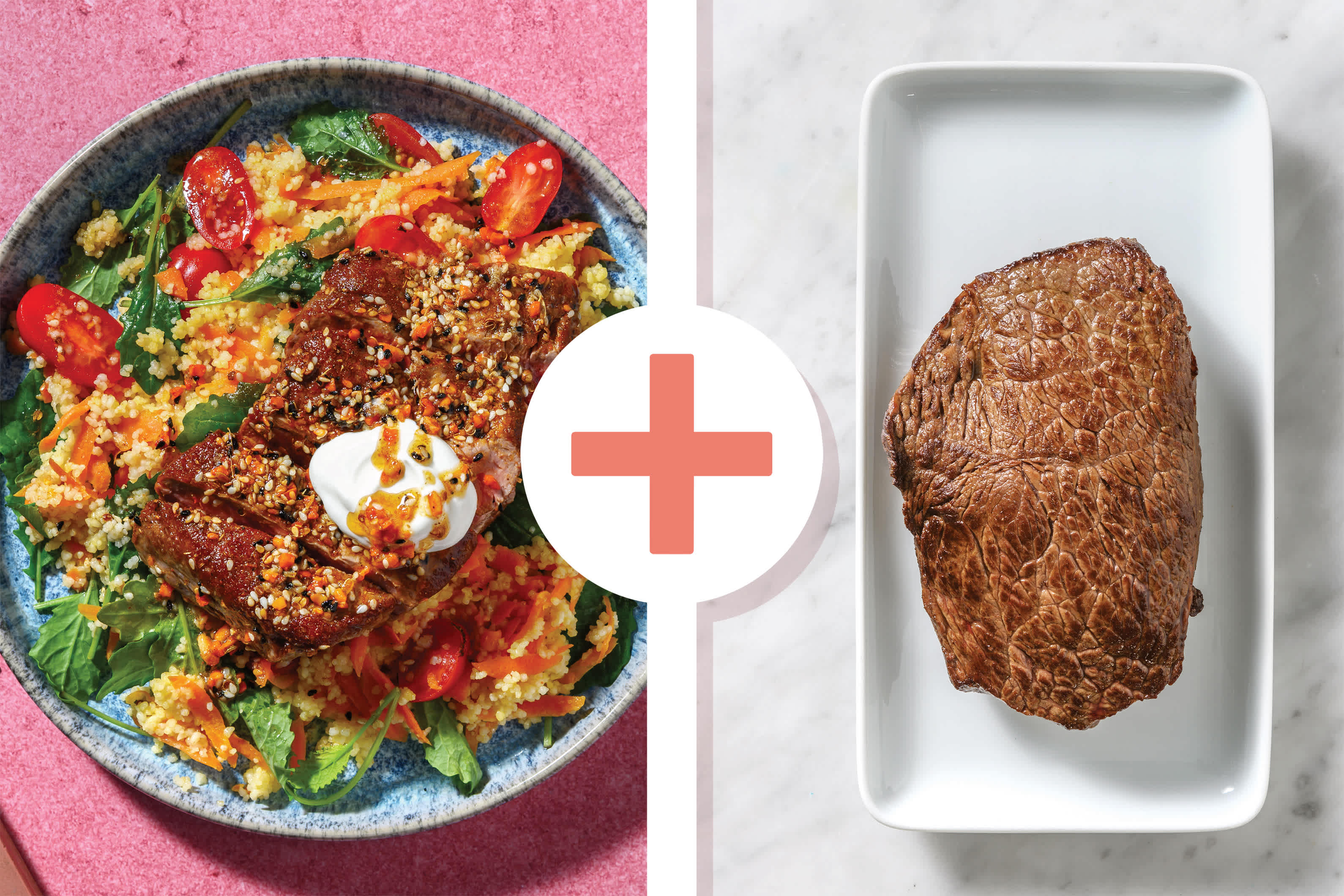 Middle Eastern Double Dukkah Beef & Baby Kale