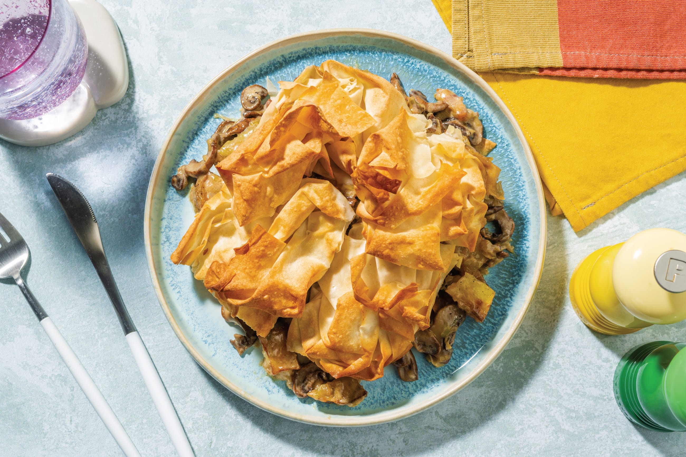 Creamy Bacon & Mushroom Pie