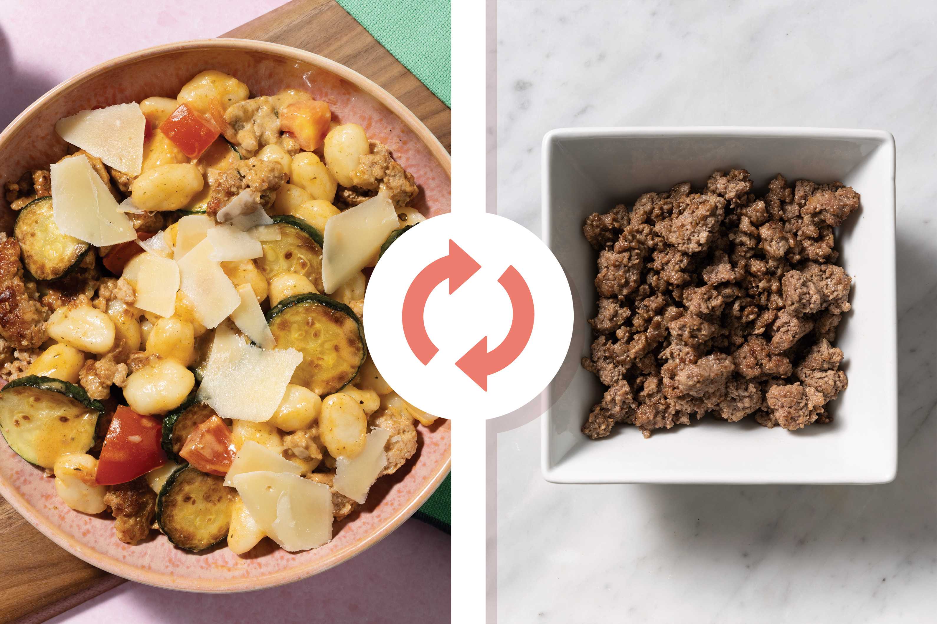 Creamy Beef & Zucchini Gnocchi