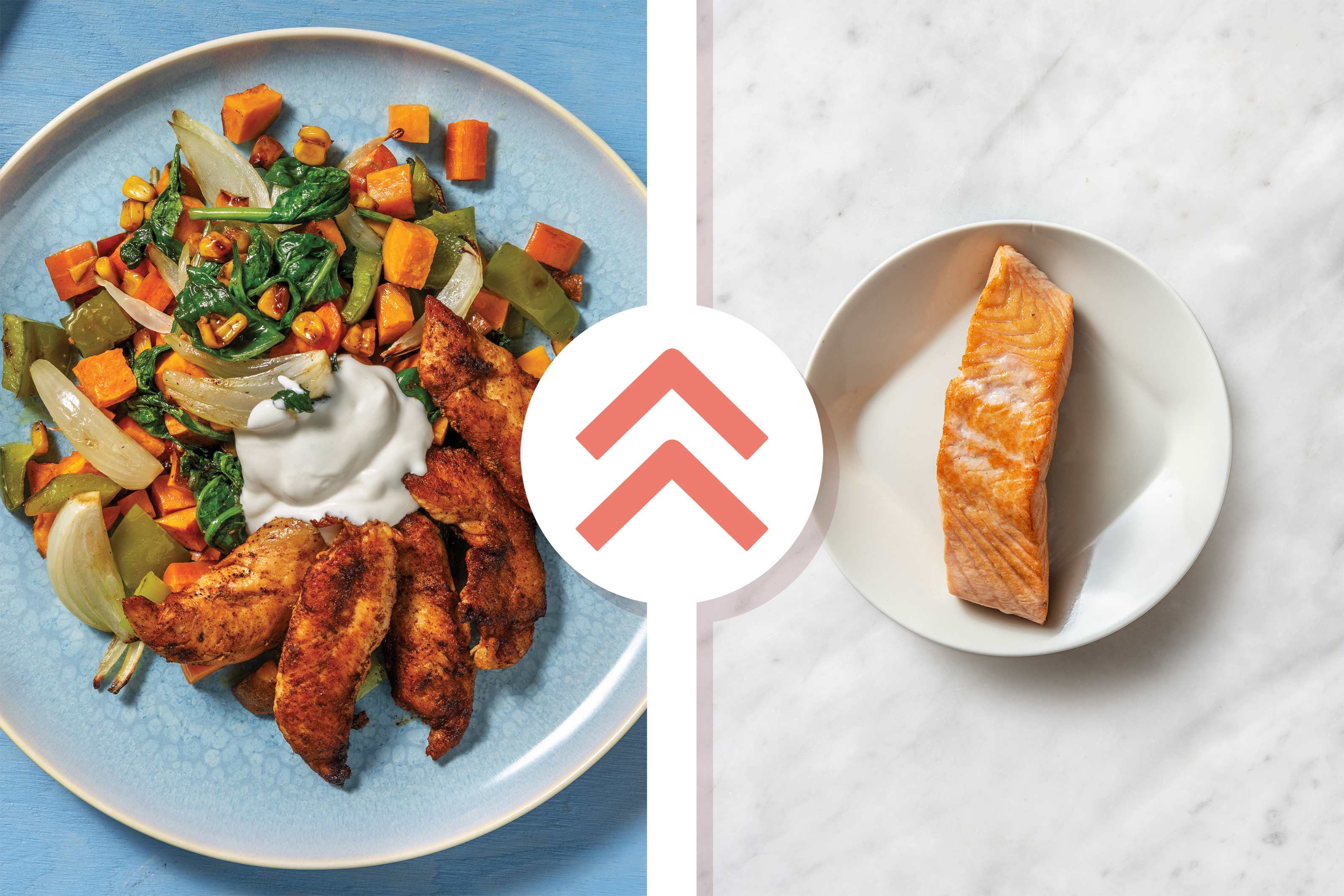 Mexican-Spiced Salmon & Roast Veggie Toss