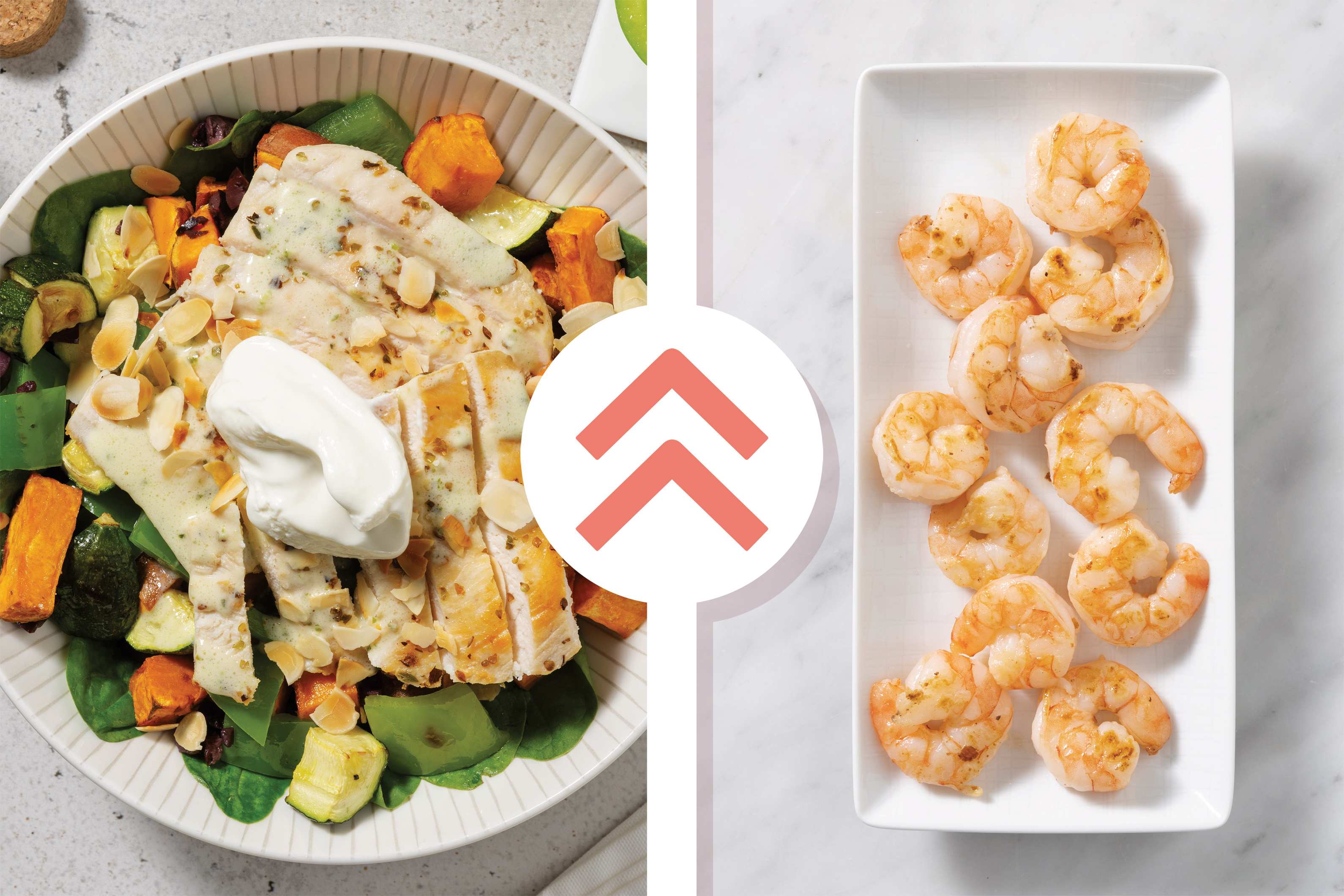 Mediterranean Prawn & Veggie-Olive Toss