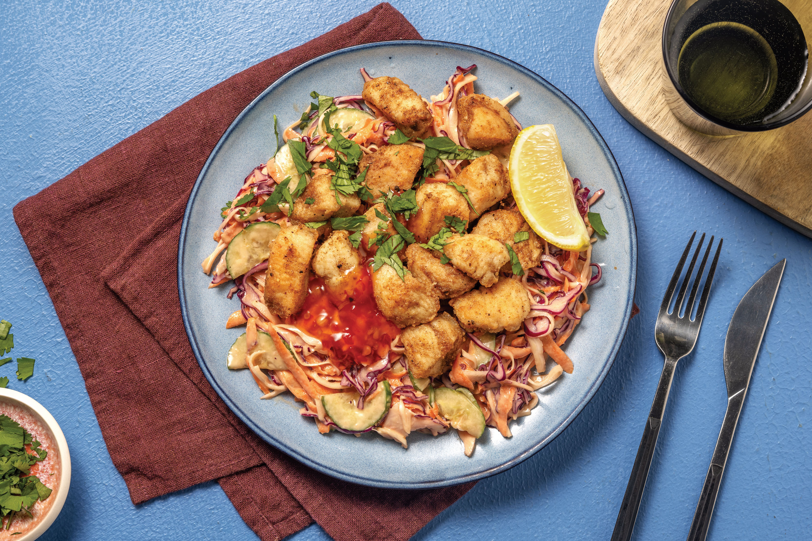 Thai-Style Chicken & Creamy Slaw