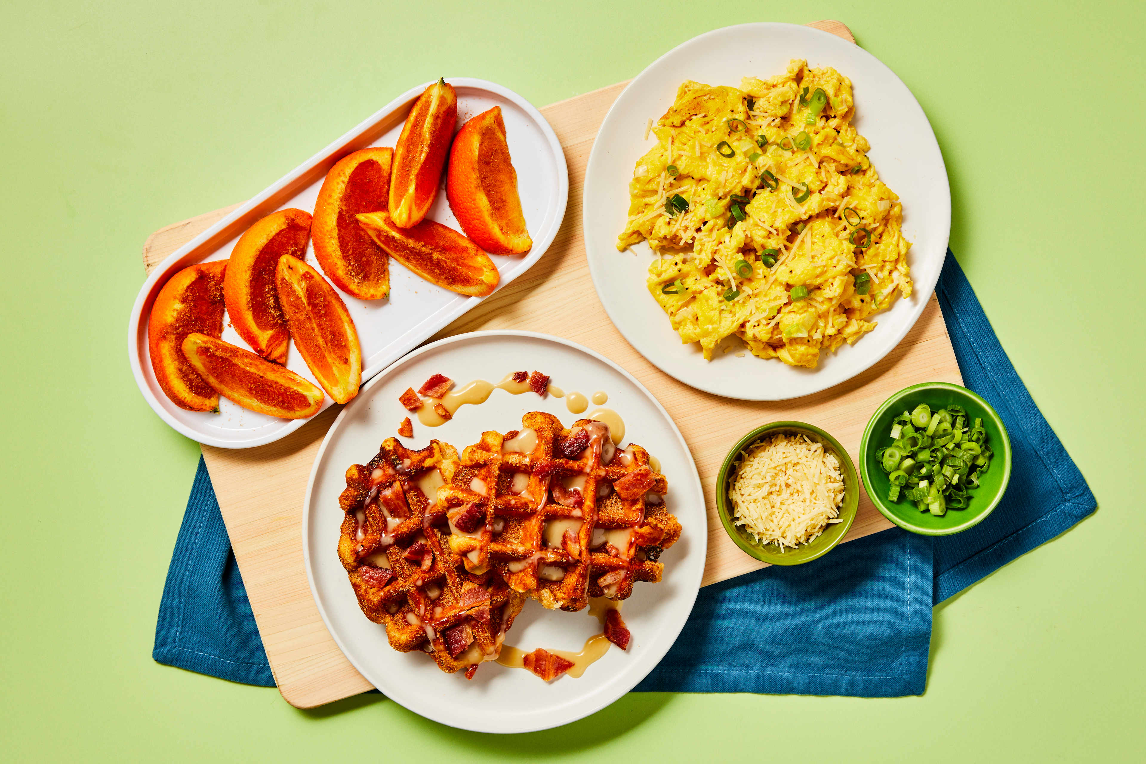 Churro Waffle & Bacon Brunch Board