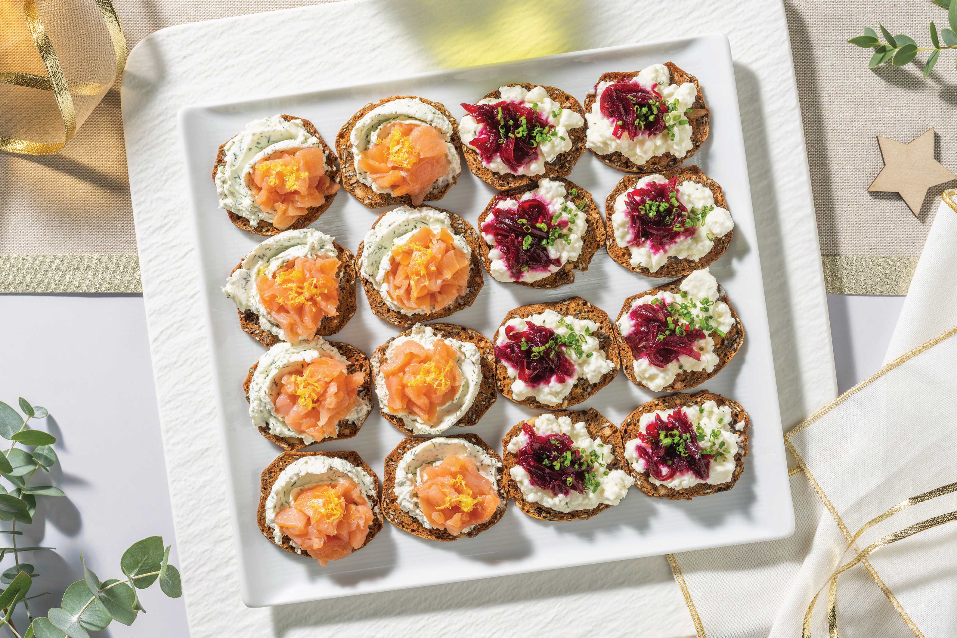 Christmas Crispbreads Two Ways