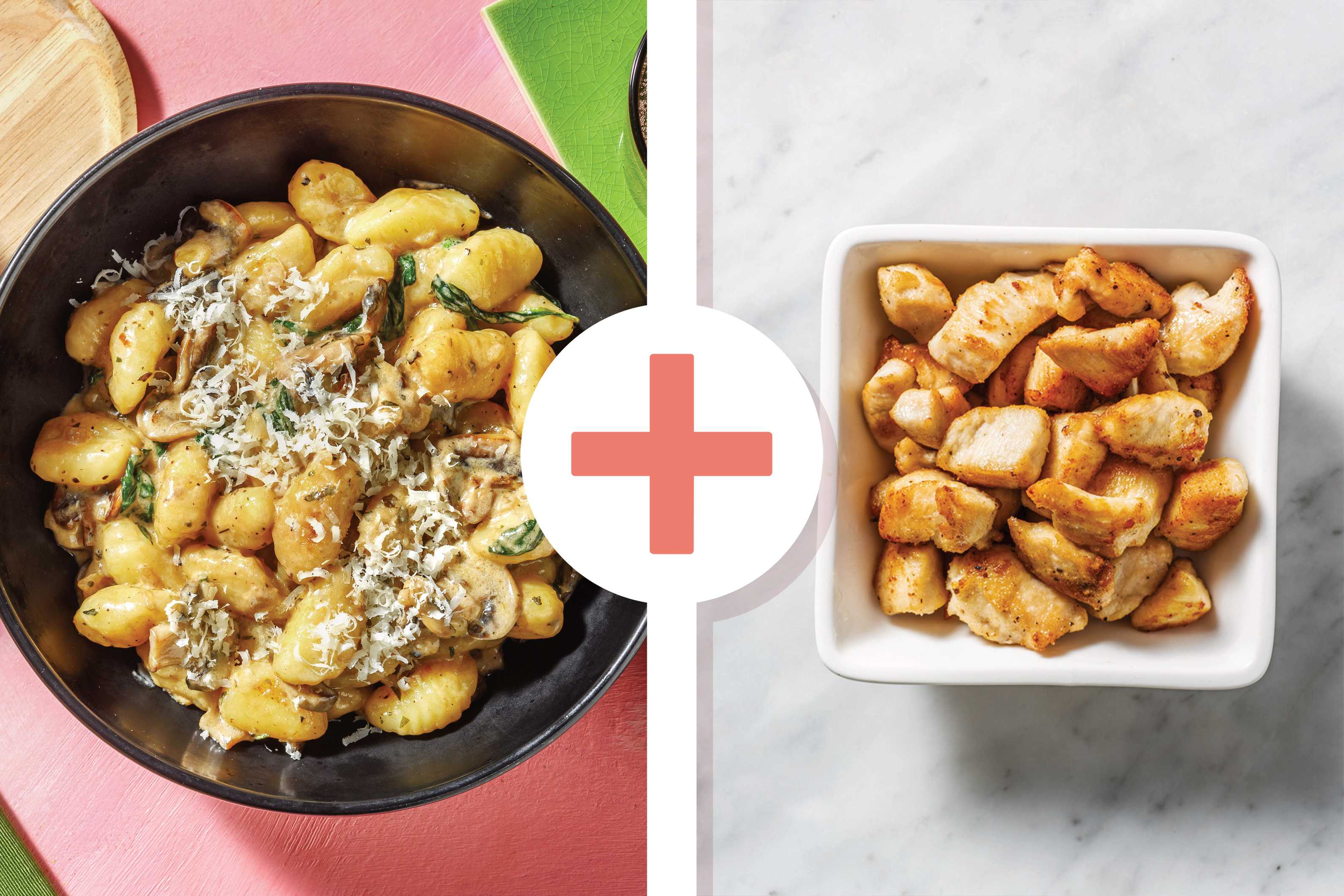 Creamy Chicken, Mushroom & Parmesan Gnocchi