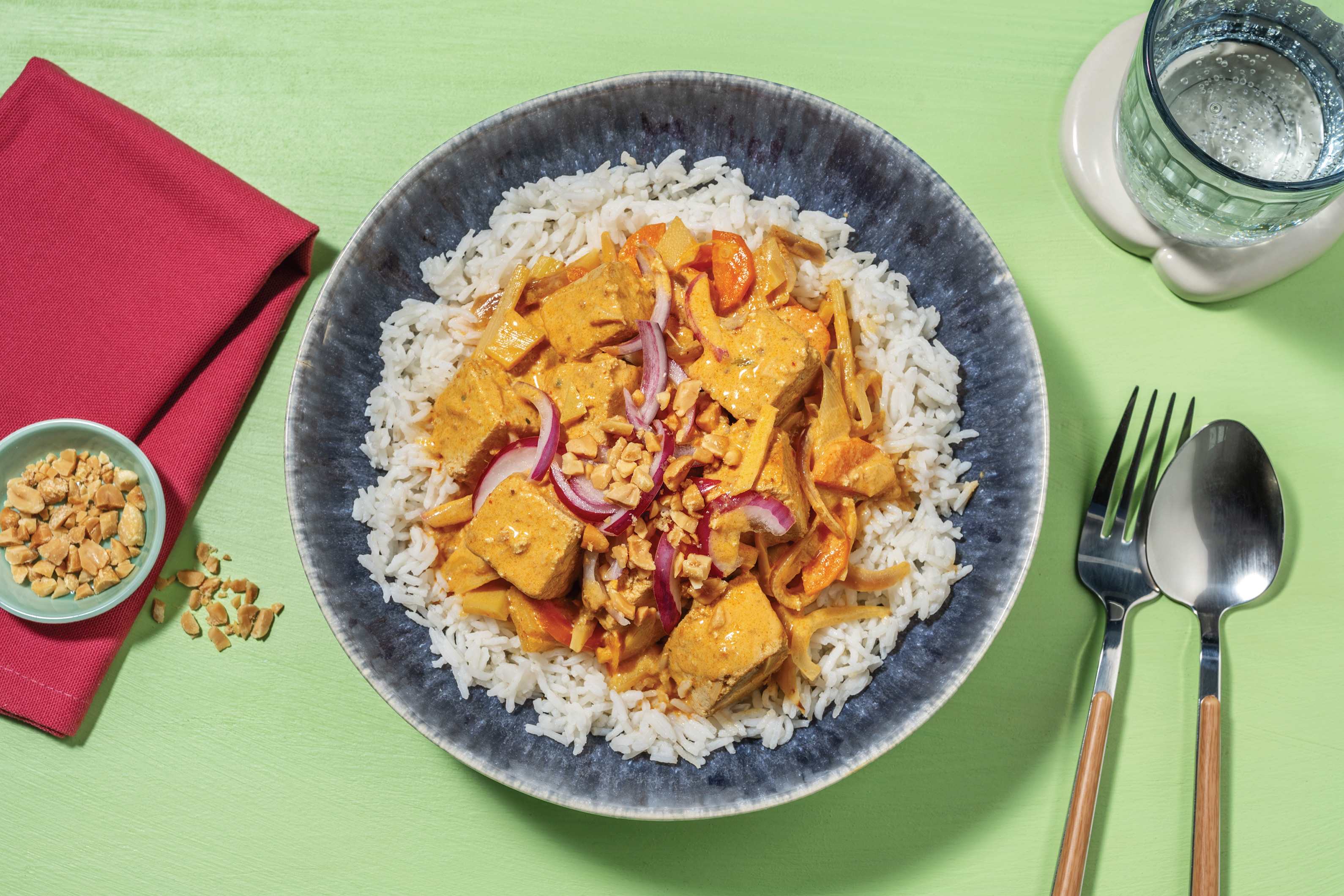 Satay Tofu & Veggie Thai Red Curry