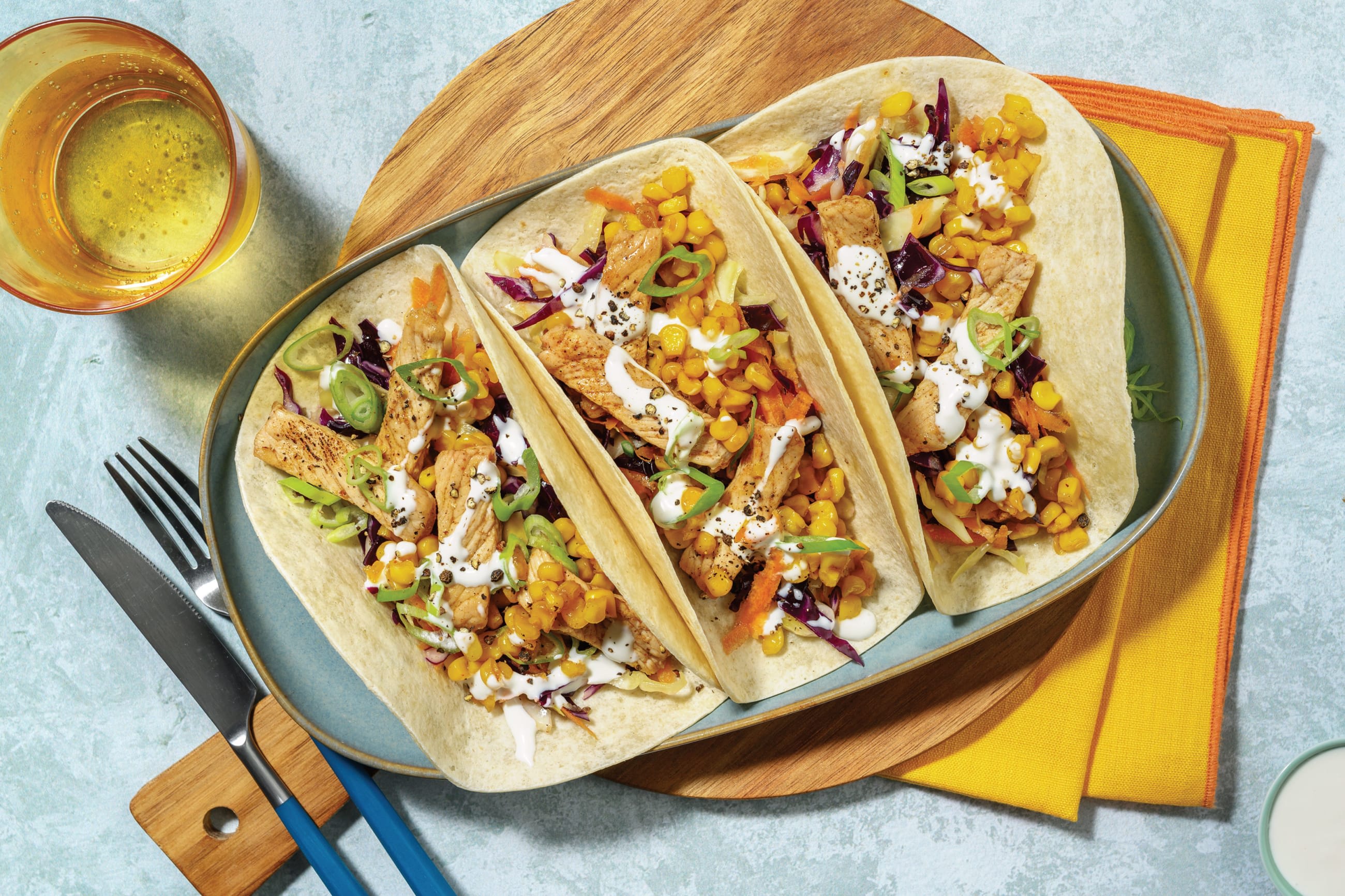 Mexican Fiesta Pork & Corn Tacos