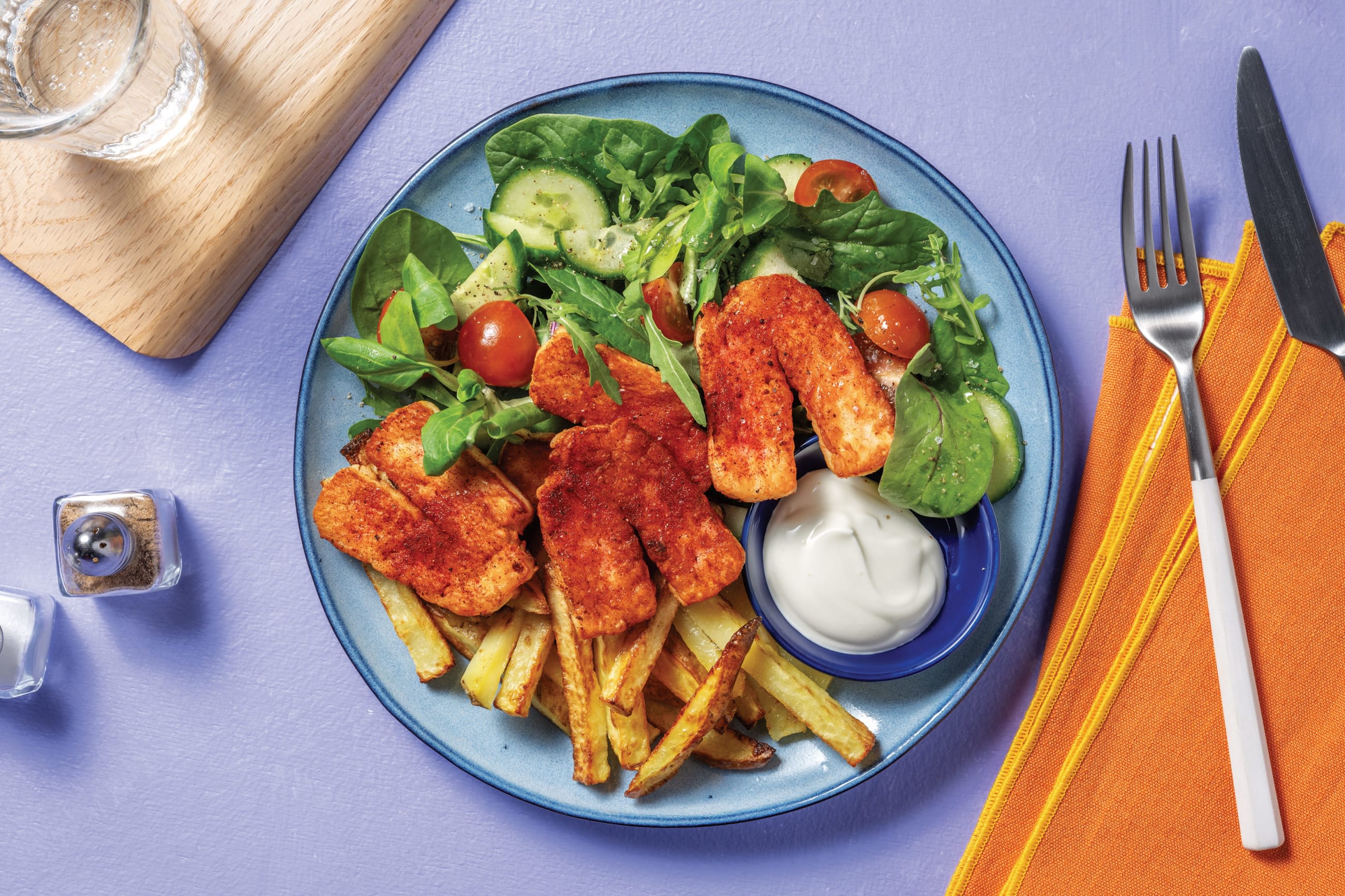Garlic-Herb Halloumi & Veggie Fries