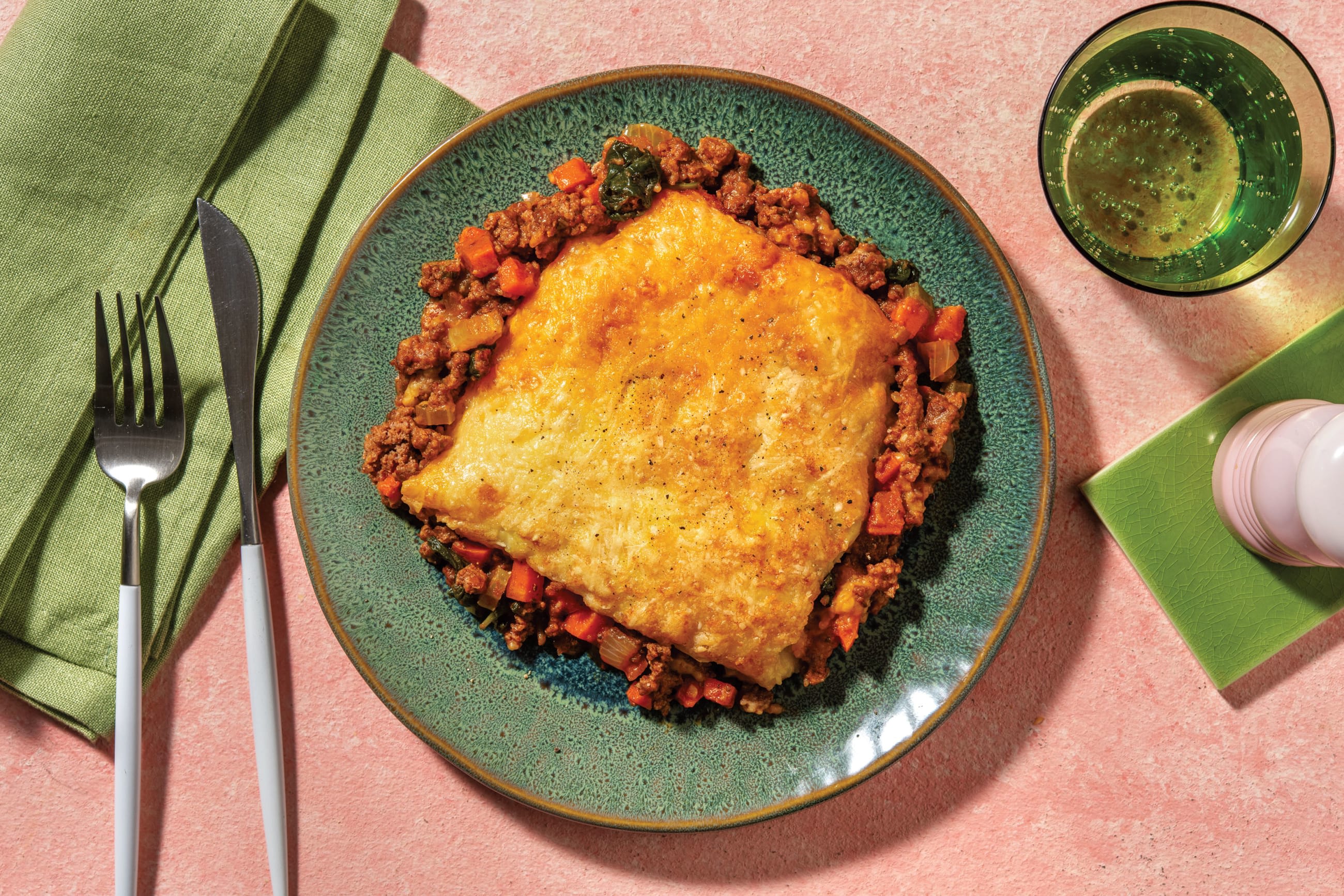 HelloHero: Italian Beef & Spinach Pie