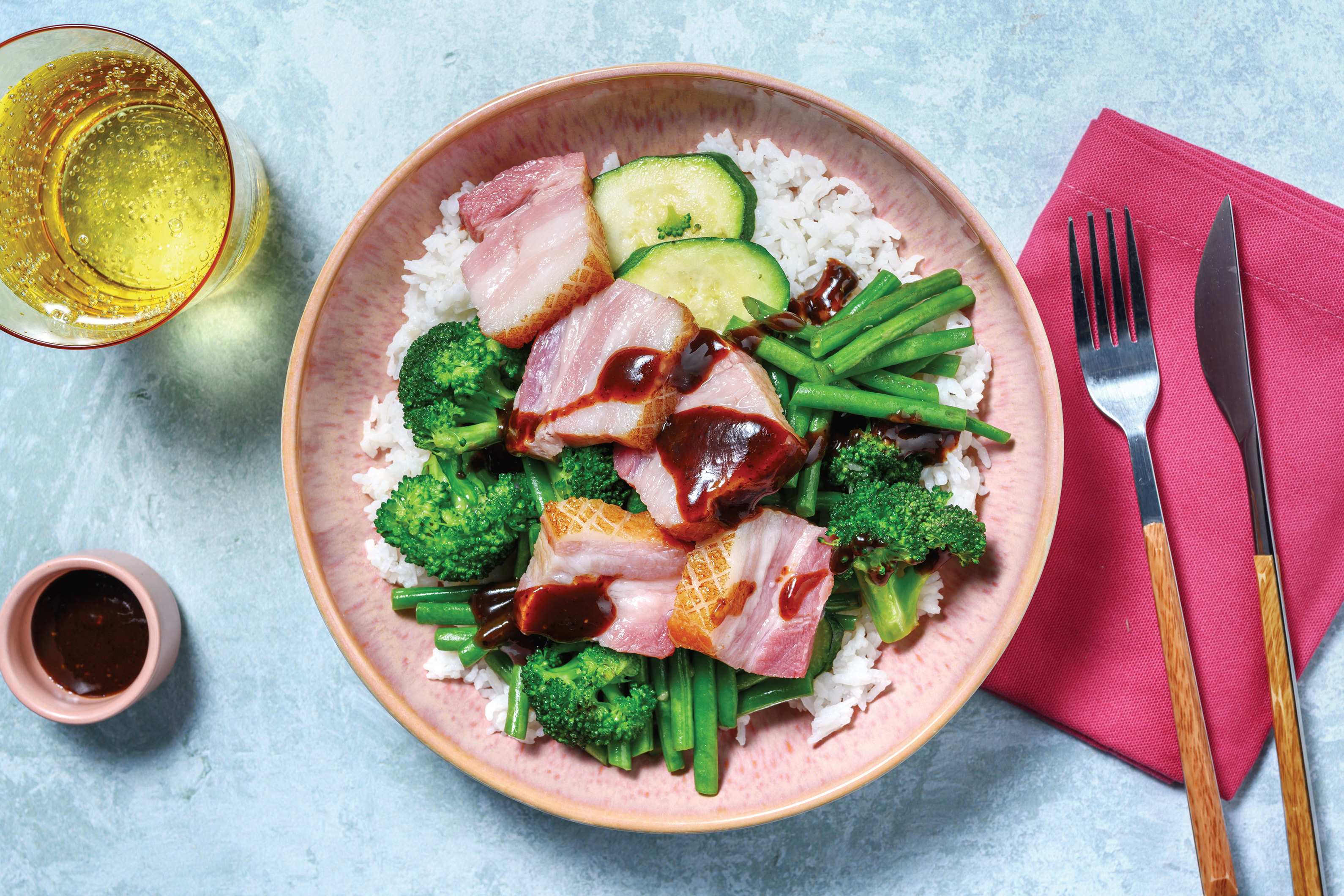 Double Roast Pork Belly Rice Bowl