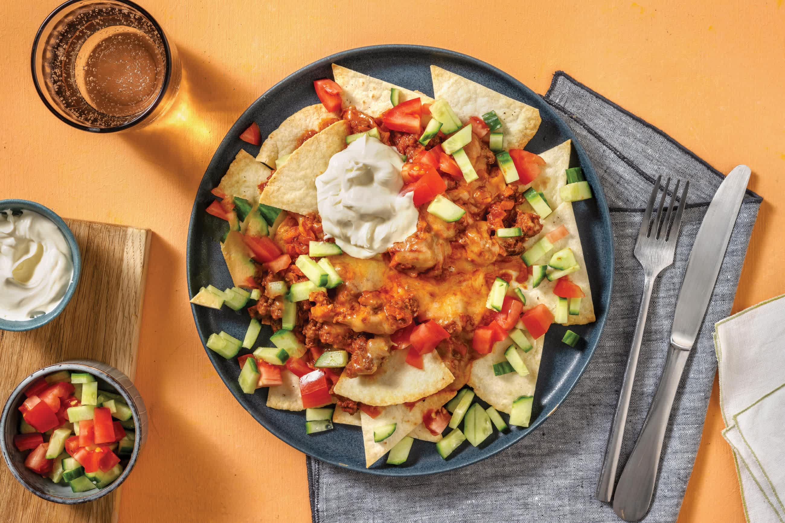 HelloHero: Mexican-Style Beef Nachos